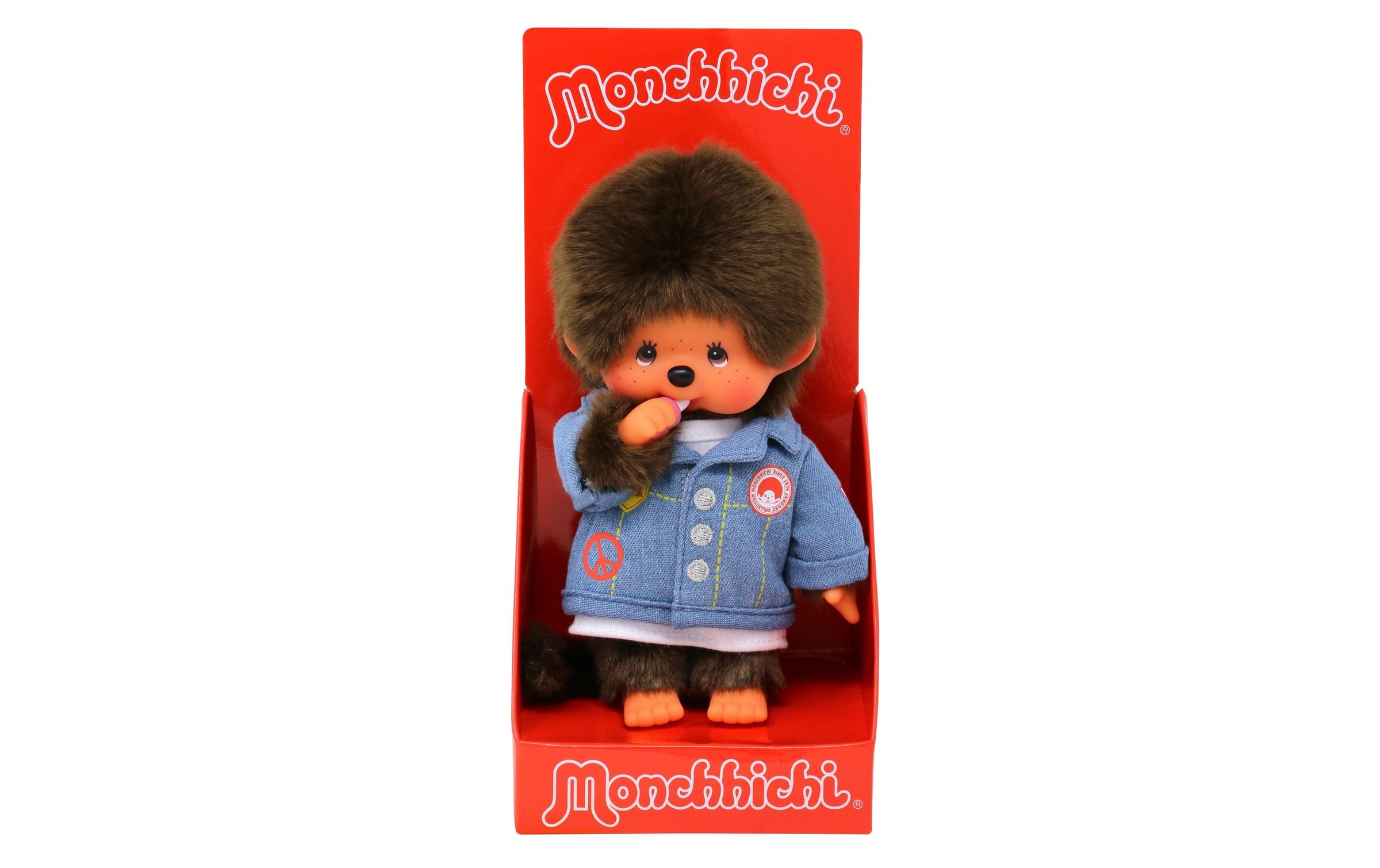 Plüschfigur »Monchhichi Jeans Jacket Boy 20 cm«