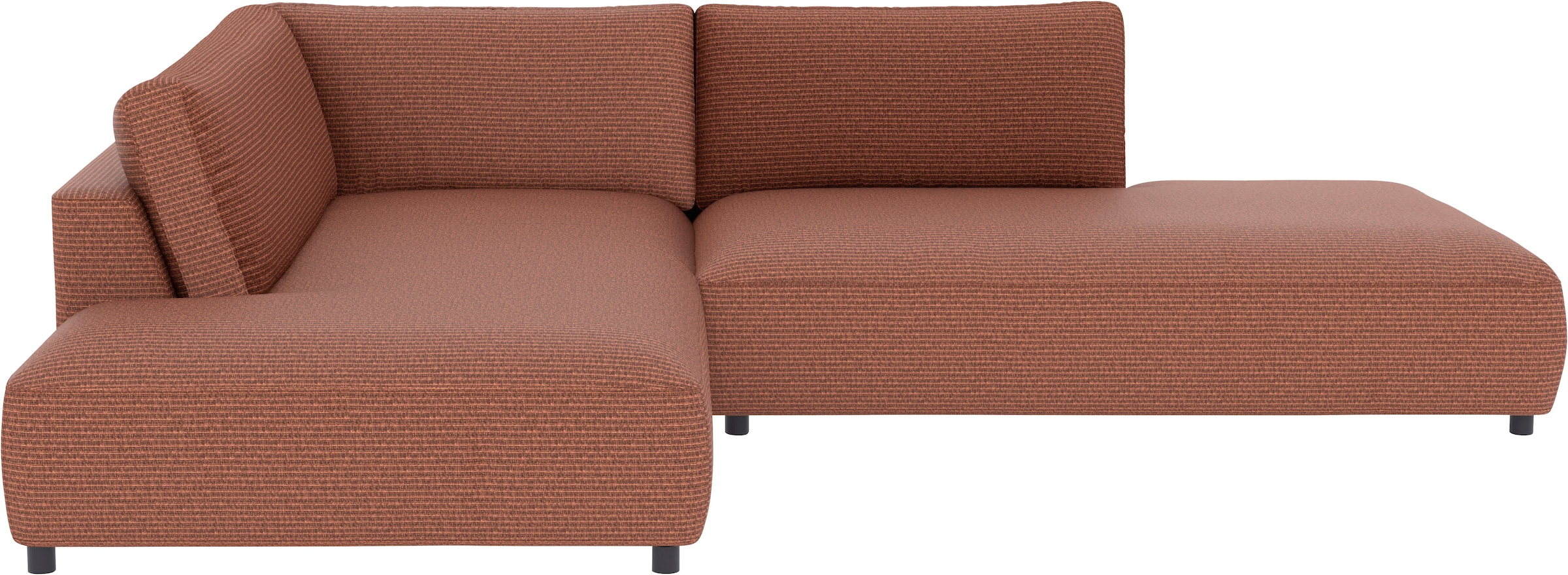 Musterring Canapé d'angle »Lucia bequem, elegant & zeitlos, elegante Sofa ohne Armlehnen« avec grand longchair, différentes couleurs, L304 x P224 cm