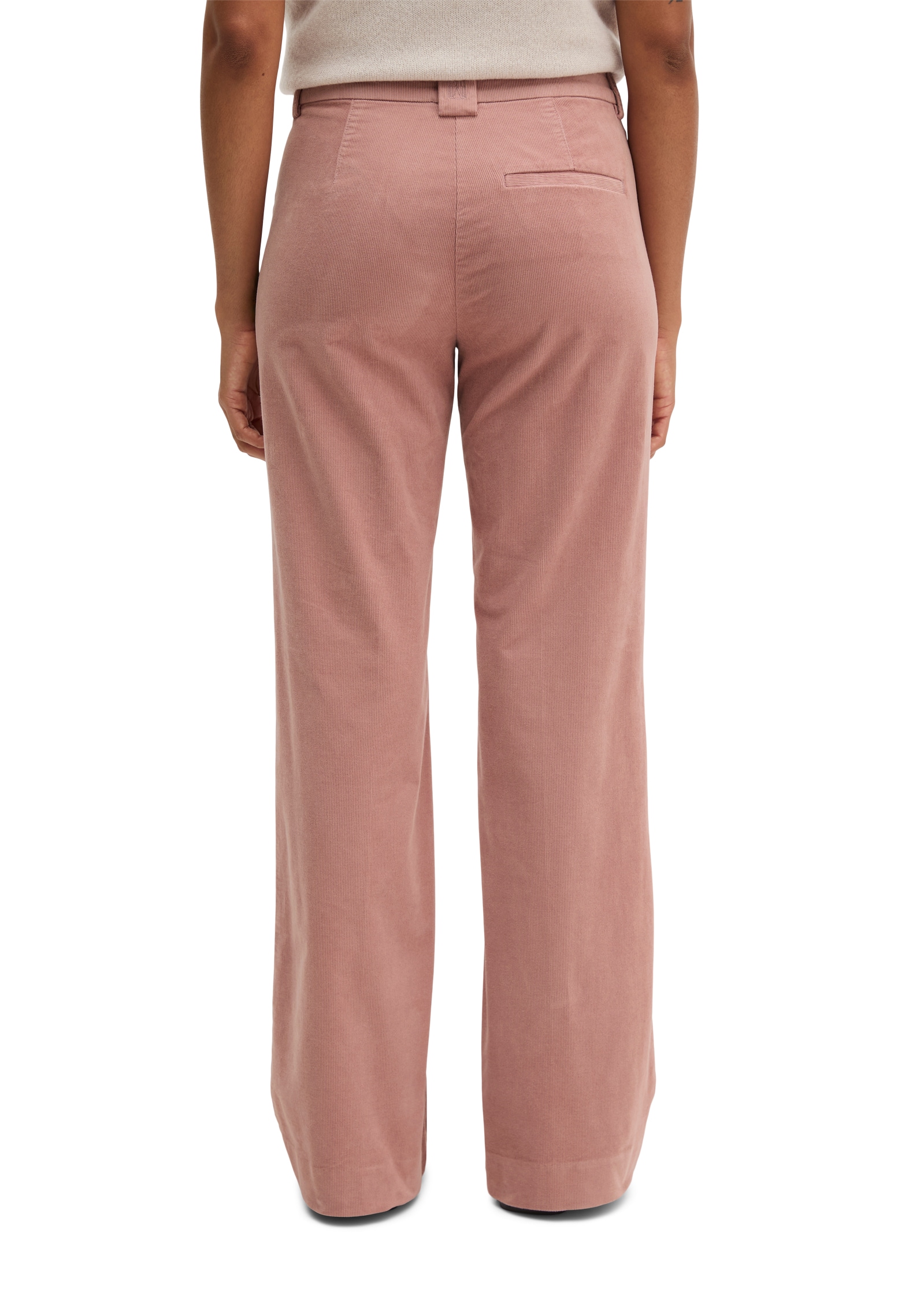 Marc O'Polo Pantalon en velours côtelé »MARTHE FLARED«  en coton stretch, coupe évasée