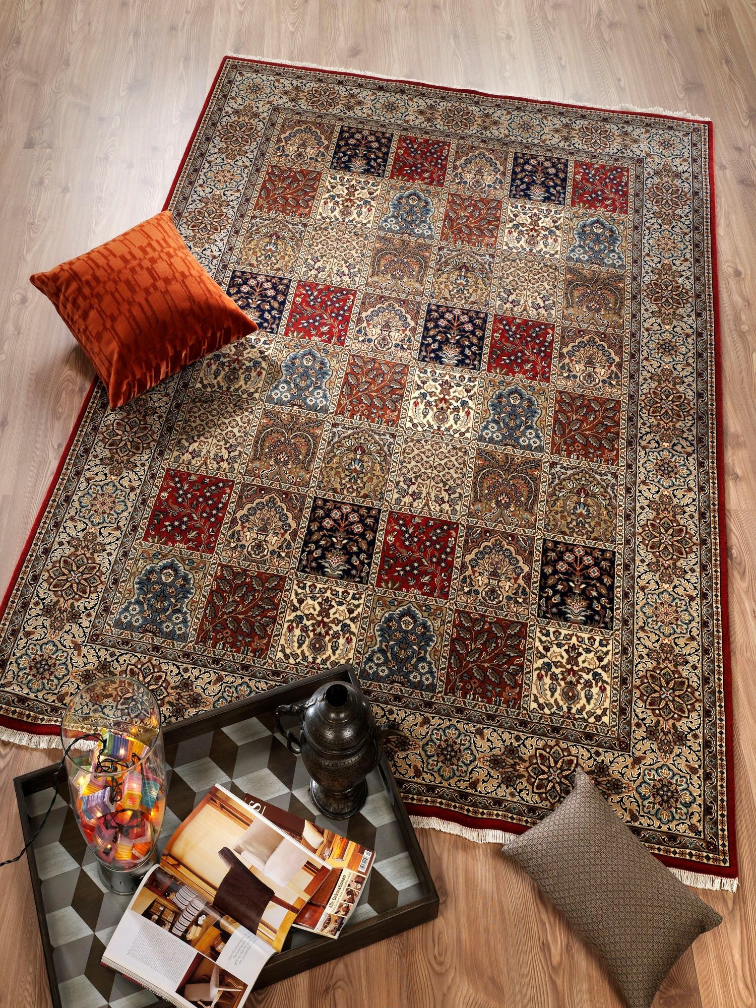 OCI DIE TEPPICHMARKE Orientteppich »Amravati«, rechteckig, handgeknüpft, mit Fransen, Wohnzimmer