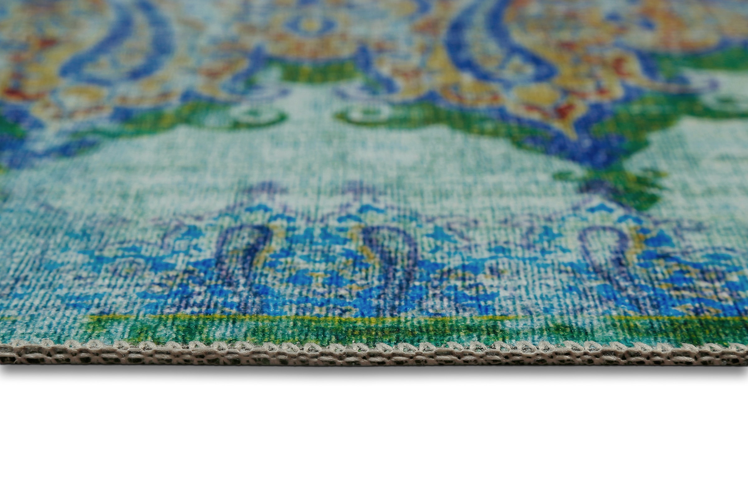 Wecon home Teppich »Rooftop« rechteckig 6 mm Höhe Vintage, Baumwolle, Kurzflor, Wohnzimmer, Schlafzimmer, Orient