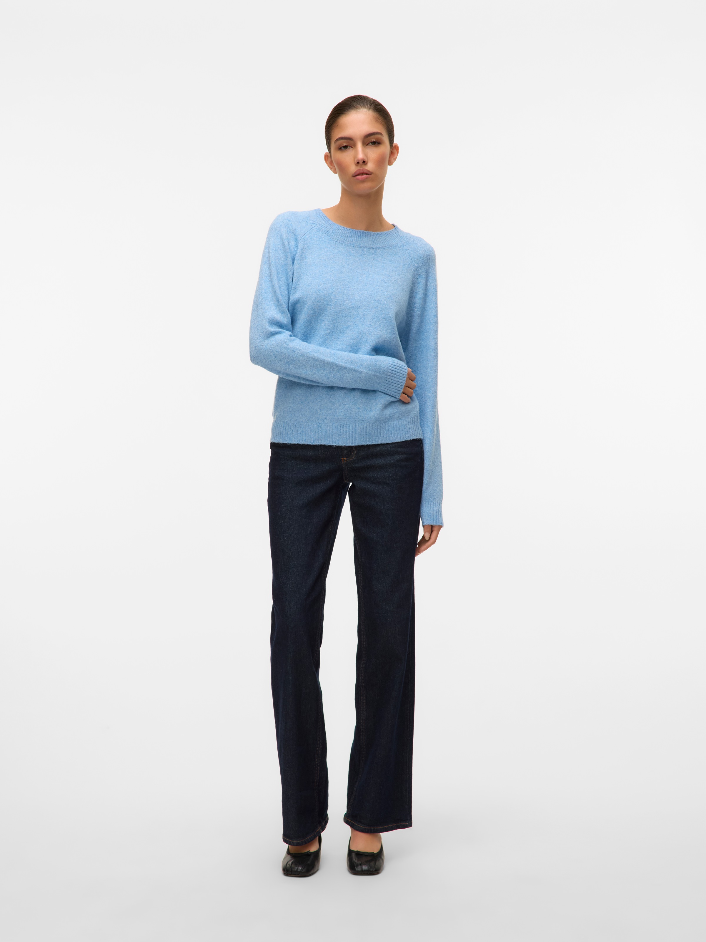 Vero Moda Rundhalspullover »VMDOFFY LS O-NECK BLOUSE GA NOOS«
