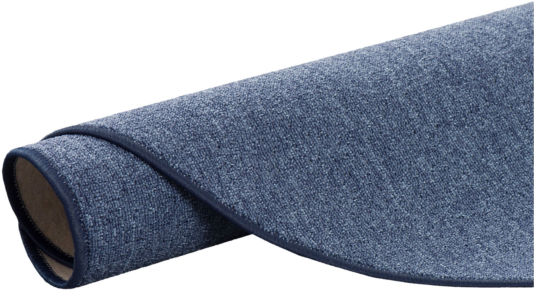 my home Teppich »Fortis, Schlinge, Made in Netherlands« rund 5 mm Höhe Uni Farben, gekettelt, strapazierfähig, Wohnzimmer