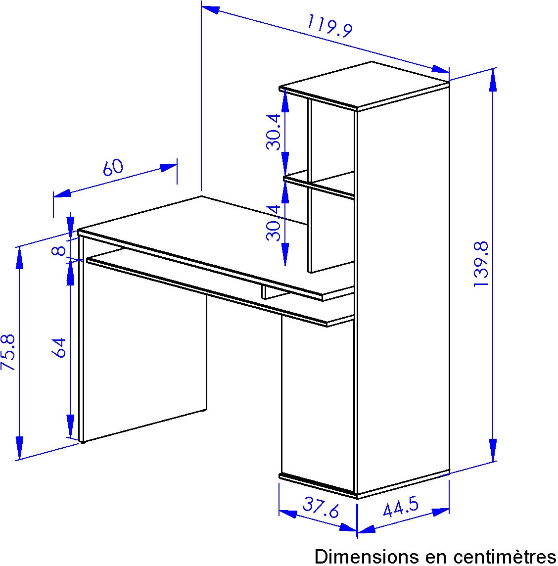 Gami Schreibtisch »NEX« Ein Schreibtisch mit optimalem Stauraum