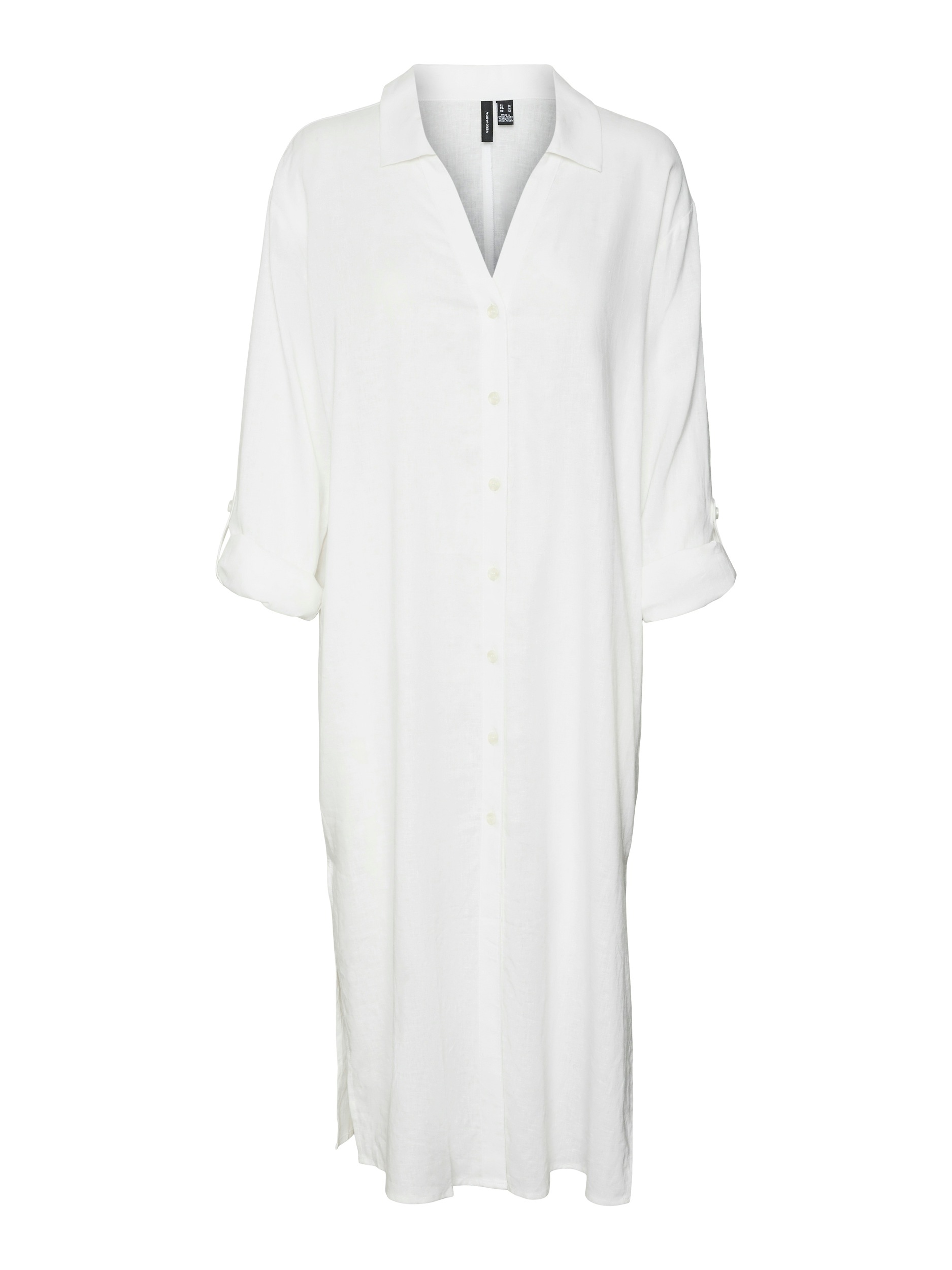 Vero Moda Hemdblusenkleid »VMLINN LOOSE CALF SHIRT WVN NOOS«, Sommerkleid