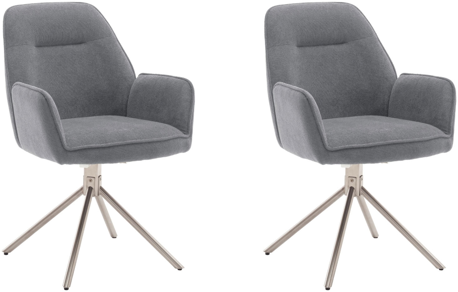 MCA furniture 4-Fussstuhl (Set) 2 Stk.180° drehbar