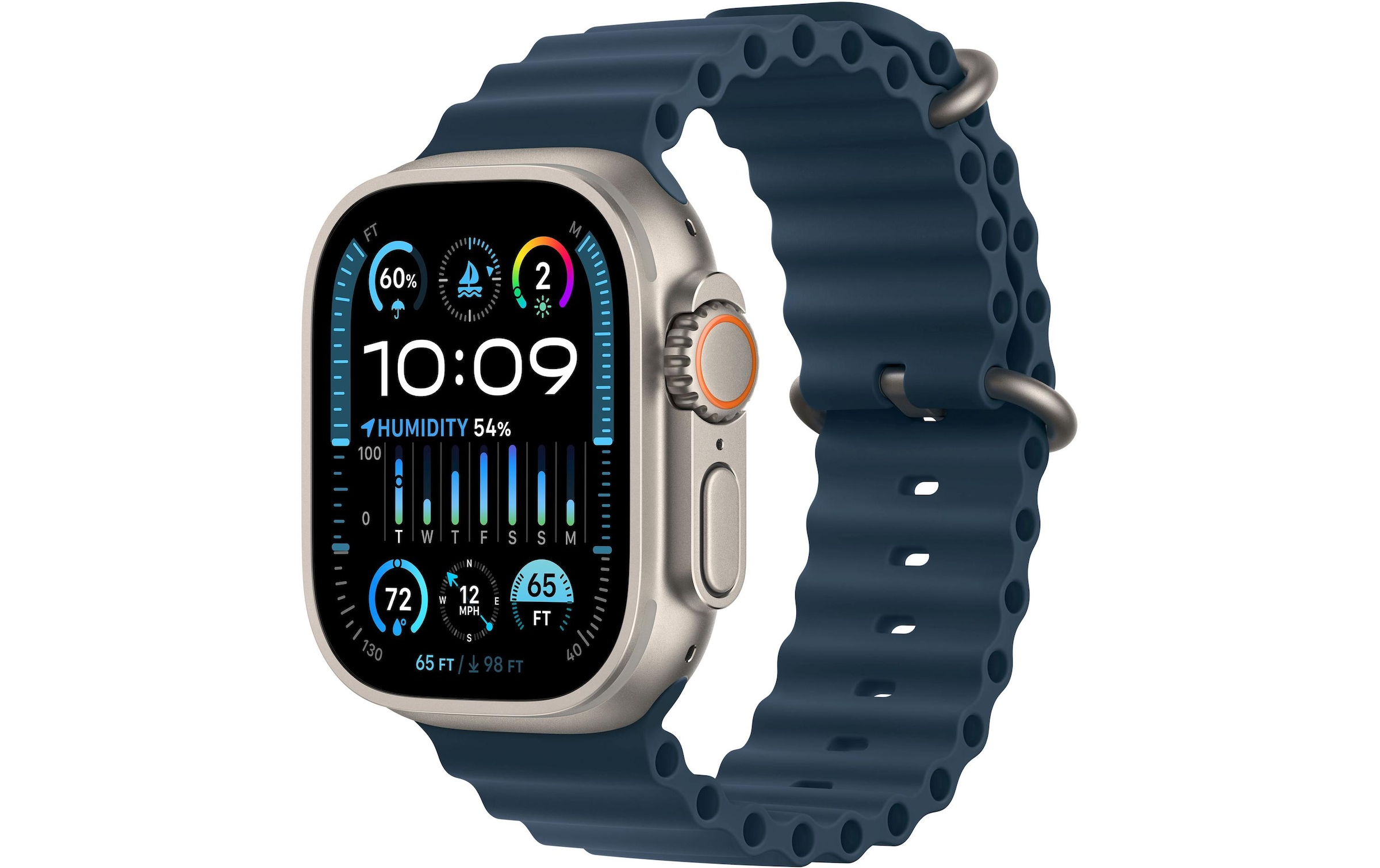 Smartwatch »Ultra 2 GPS + Cellular, Titan, 49mm Ocean Armband«