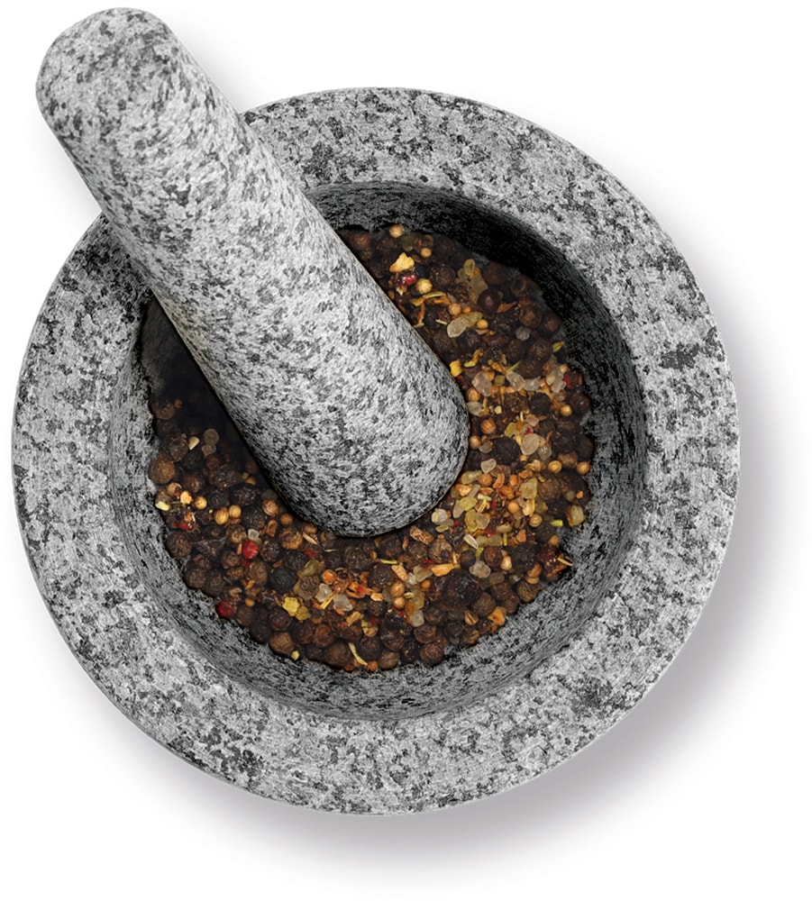 Zeller Present Mörser »& Stössel-Set, Granit, grau« natürliches Material, 2,9 kg, 330 ml