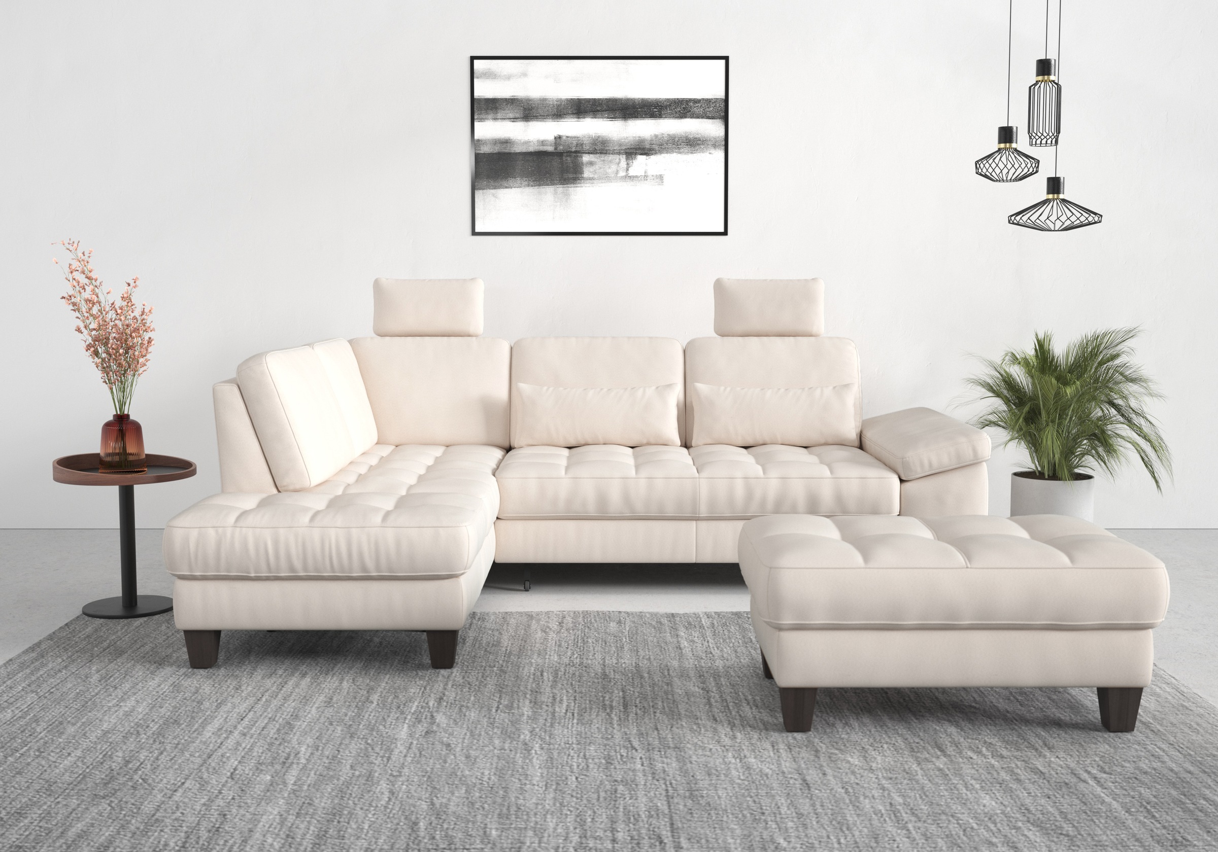 sit&more Ecksofa »Westham L-Form«, mit Ottomane, mit oder ohne Bettfunktion, Bettkasten, Verstellung