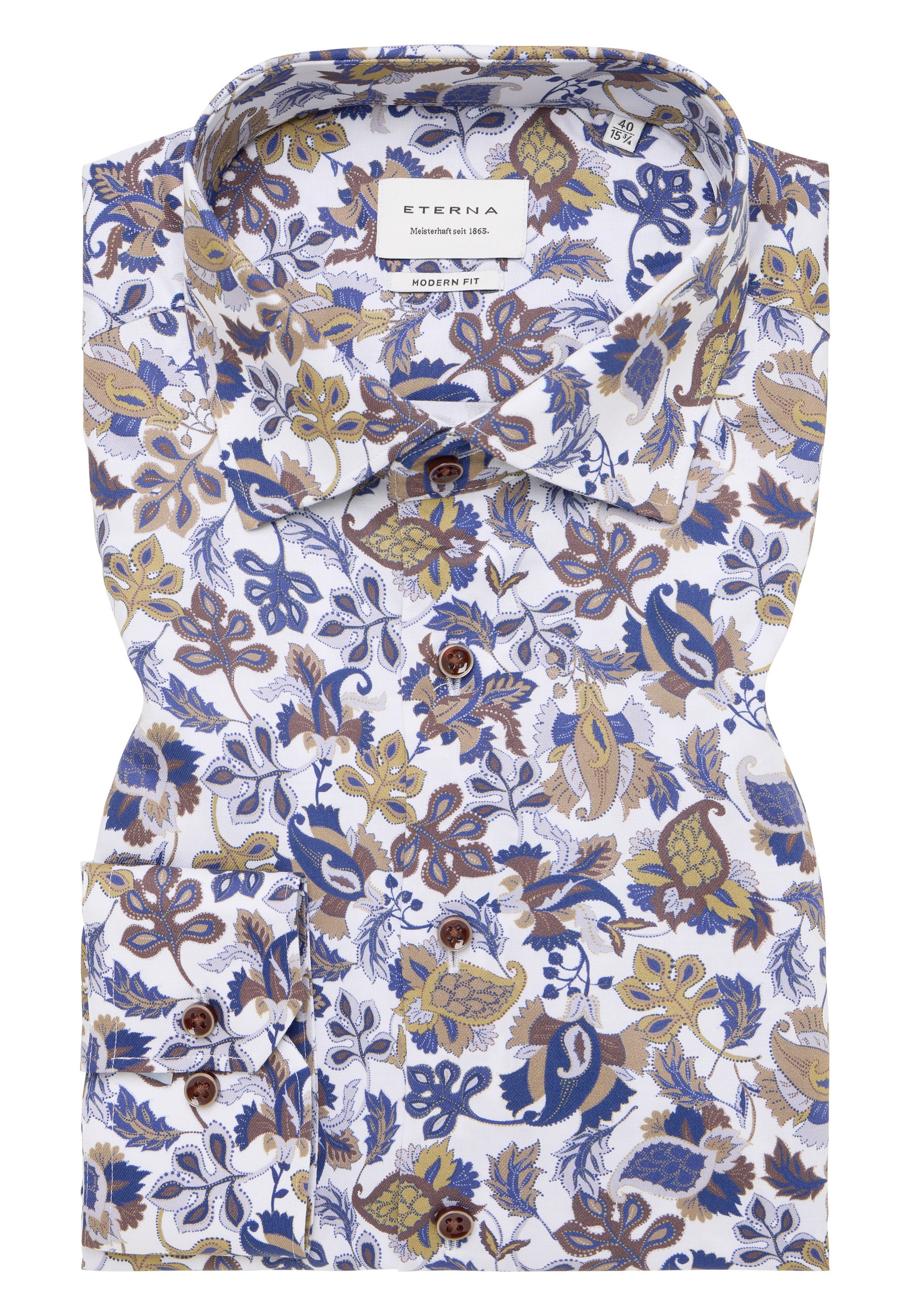 Eterna Langarmhemd »MODERN FIT« NON IRON (bügelfrei)
