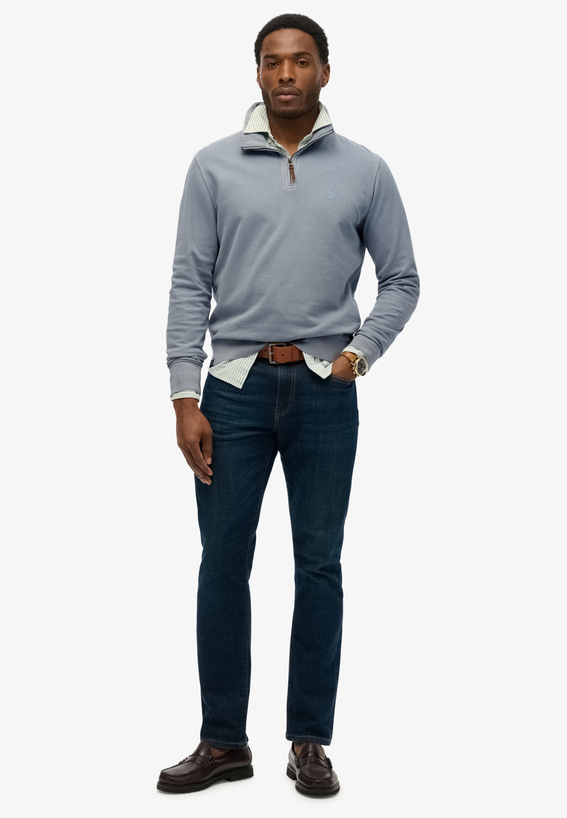 Superdry Sweatshirt »CLASSIC ESSENTIAL HENLEY«
