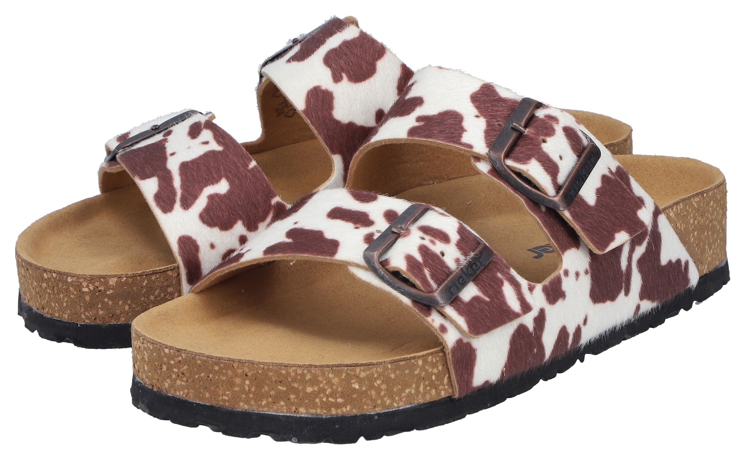 Image of Rieker Pantolette Sommerschuh, Strandschuh, Hausschuh mit verstellbaren Schnallen