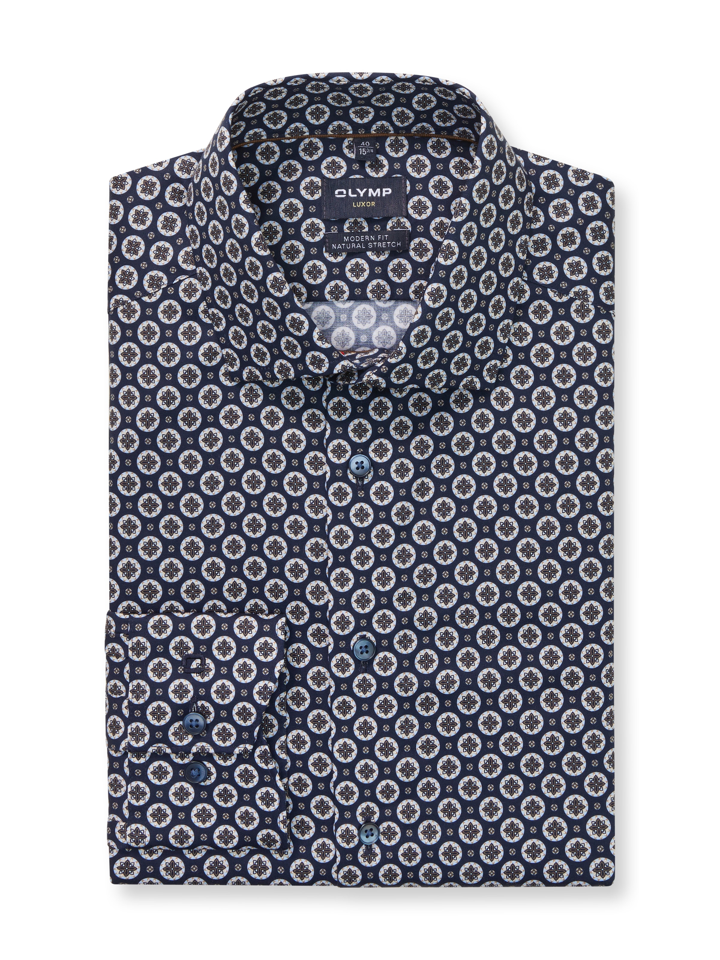 OLYMP Langarmhemd »Luxor modern fit« Royal Kentkragen, Businesshemd
