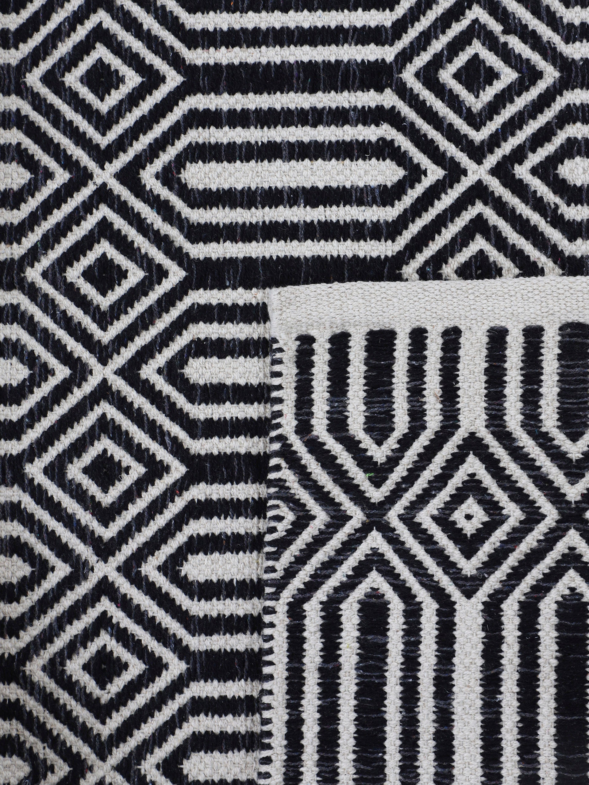 carpetfine Teppich »Kelim Oregan«, rechteckig, 5 mm Höhe, Wendeteppich aus reiner Baumwolle, Wohnzimmer