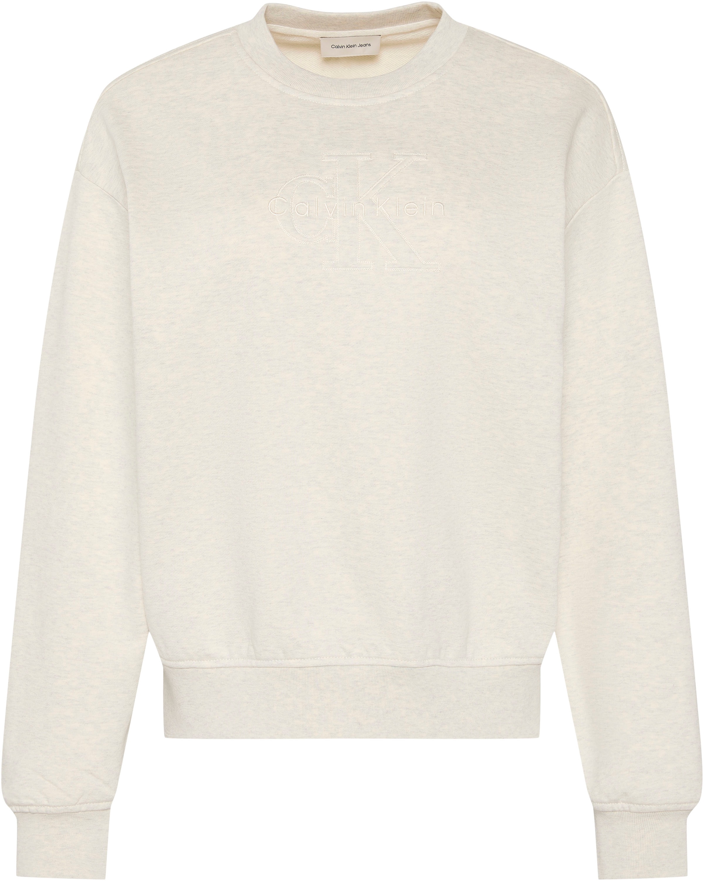 Image of Calvin Klein Jeans Sweater "EMBOSSED MONOLOGO", Regular fit mit Rundhalsausschnitt