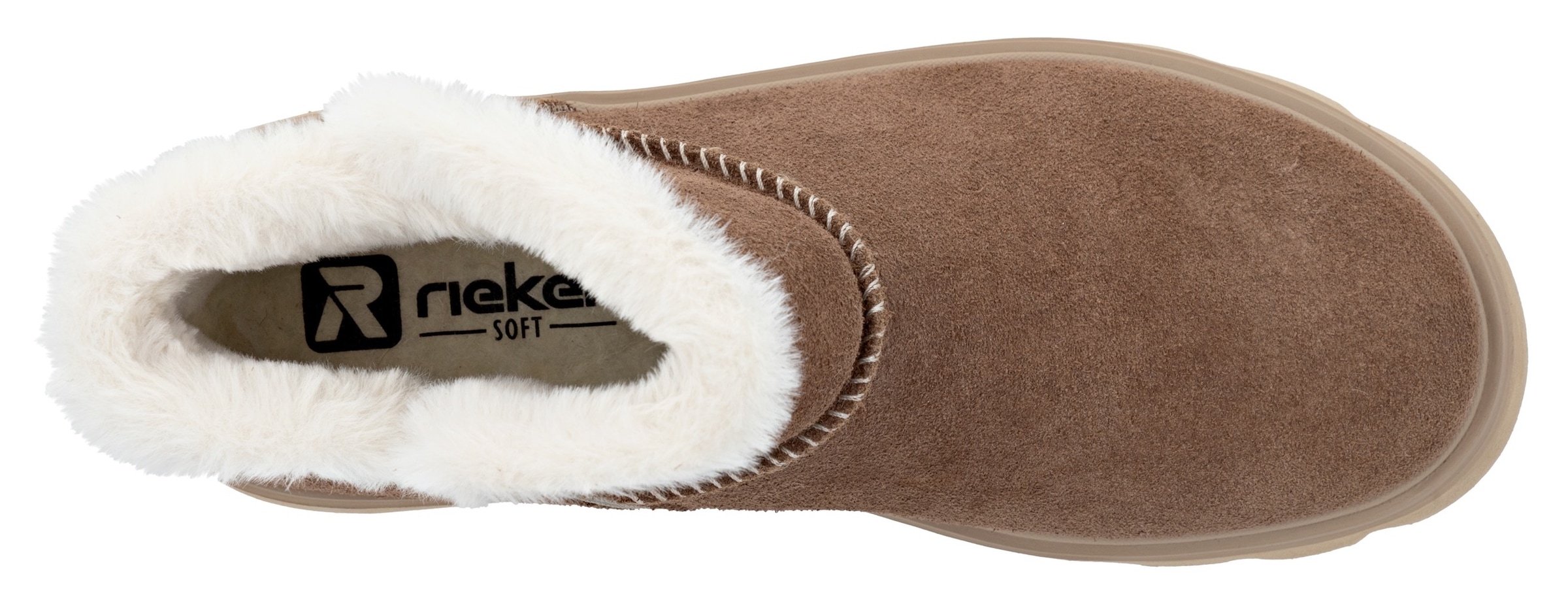 RIEKER Sport Winterboots, Plateaustiefel, Schlupfschuh mit Innenreissverschluss