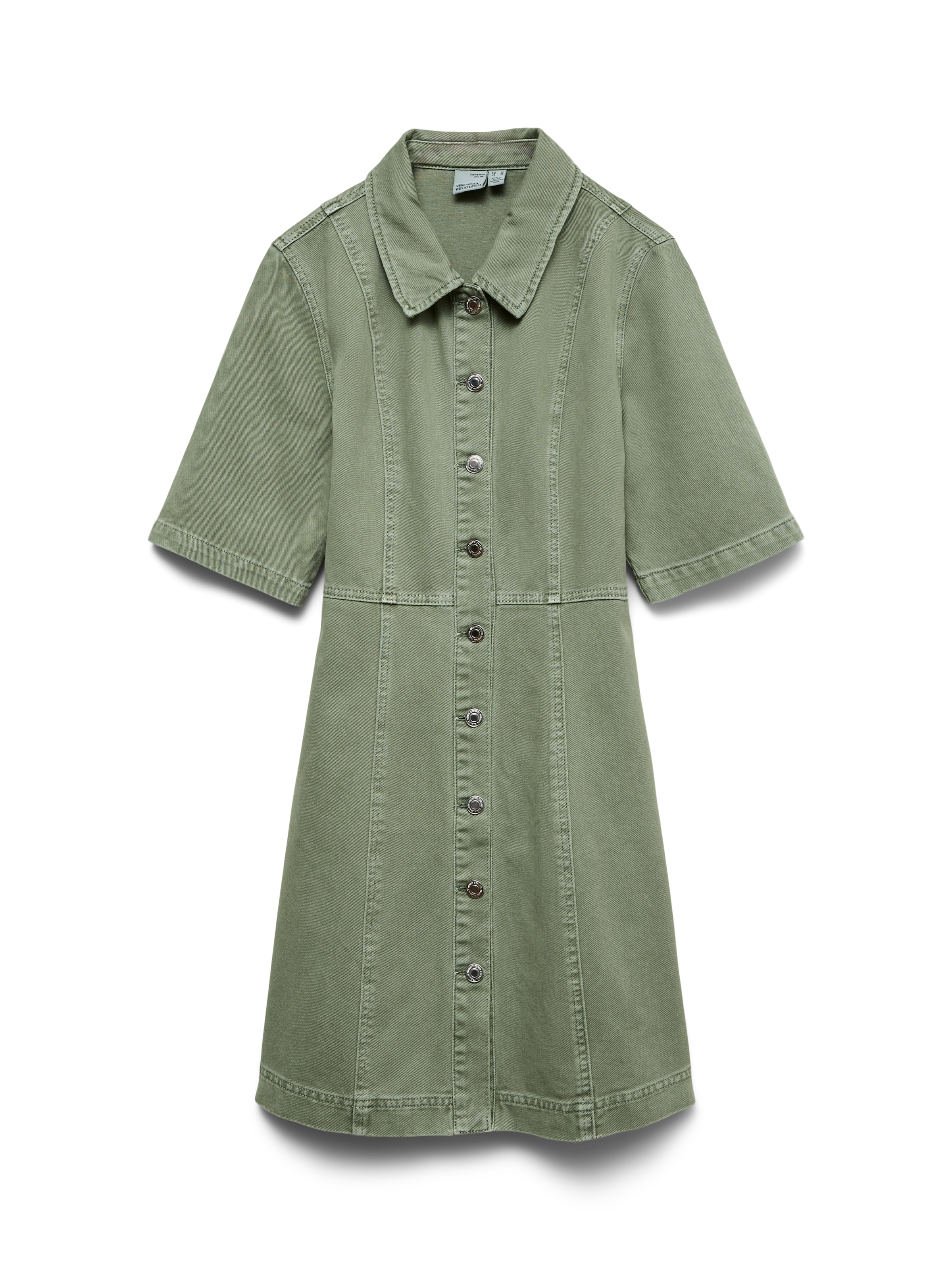 Image of Vero Moda Jeanskleid "VMDAISY 2/4 SHORT DENIM DRESS NOOS" Baumwolle