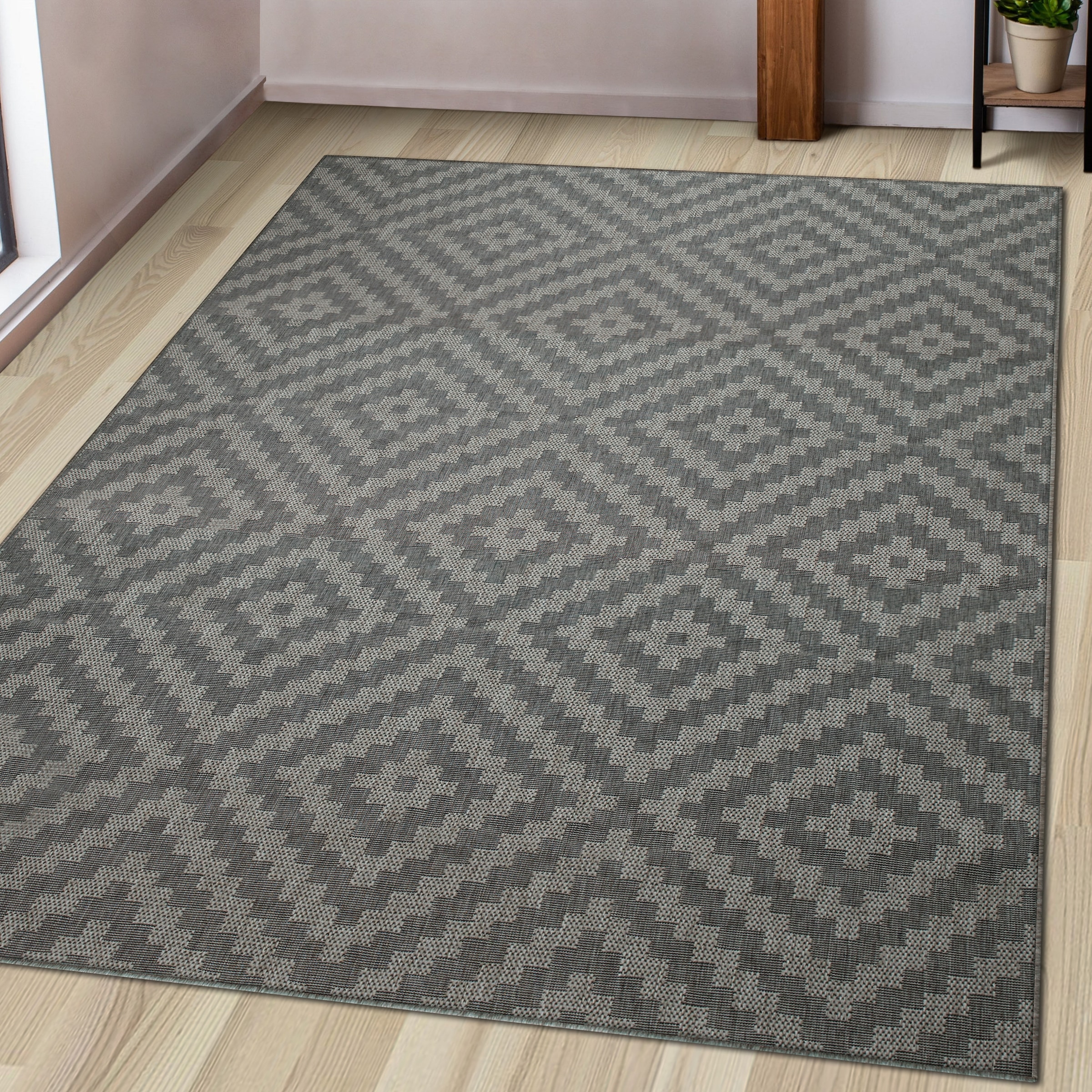 my home Teppich »Cordoba auch als Läufer erhältlich«, rechteckig, 3 mm Höhe, In- und Outdoor geeignet, Sisal-Optik, Wetterfest & UV-beständig, Boho