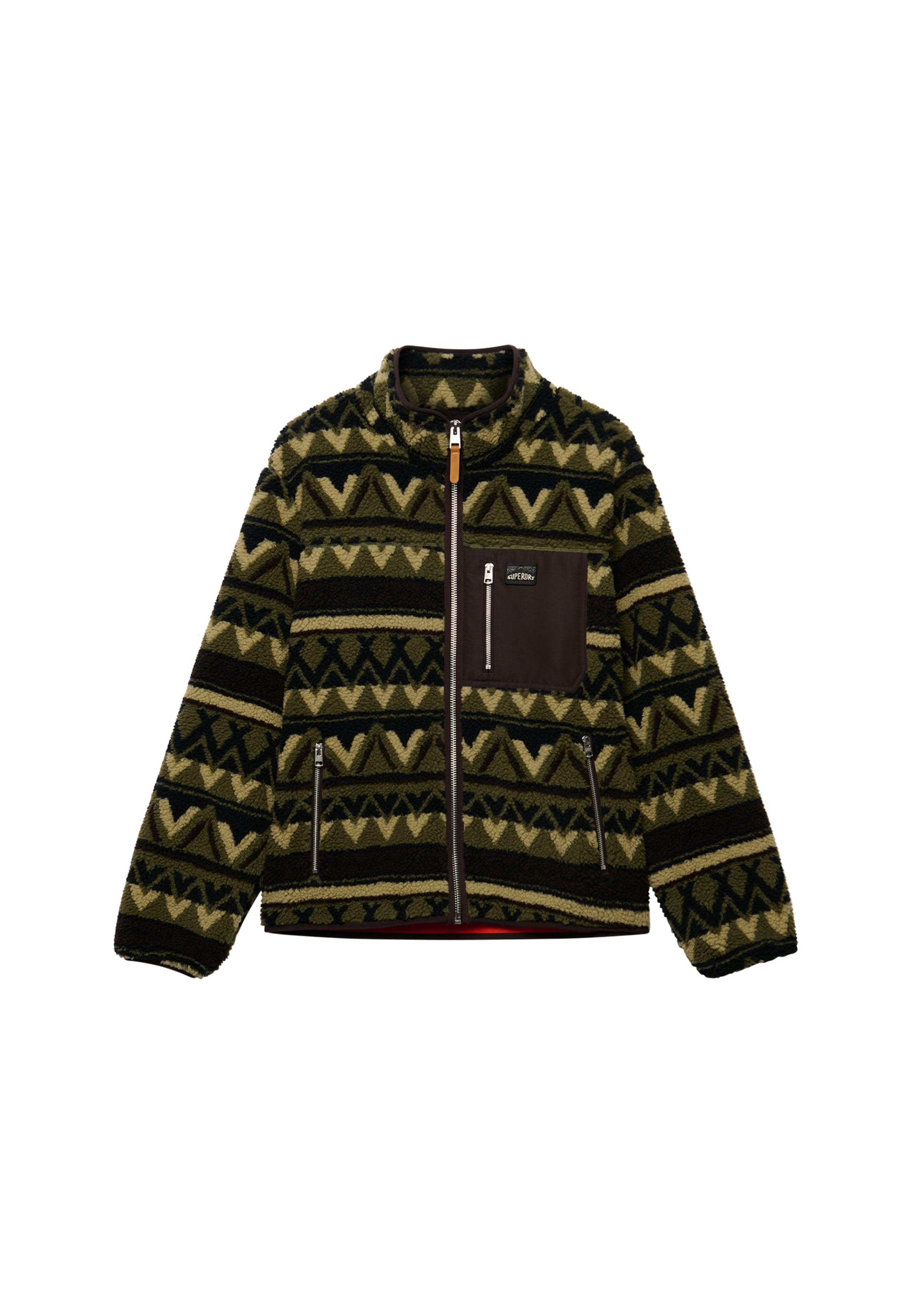Superdry Veste sweat »ABSTRACT FLEECE ZIP THROUGH« Kunstfaser, relaxed fit