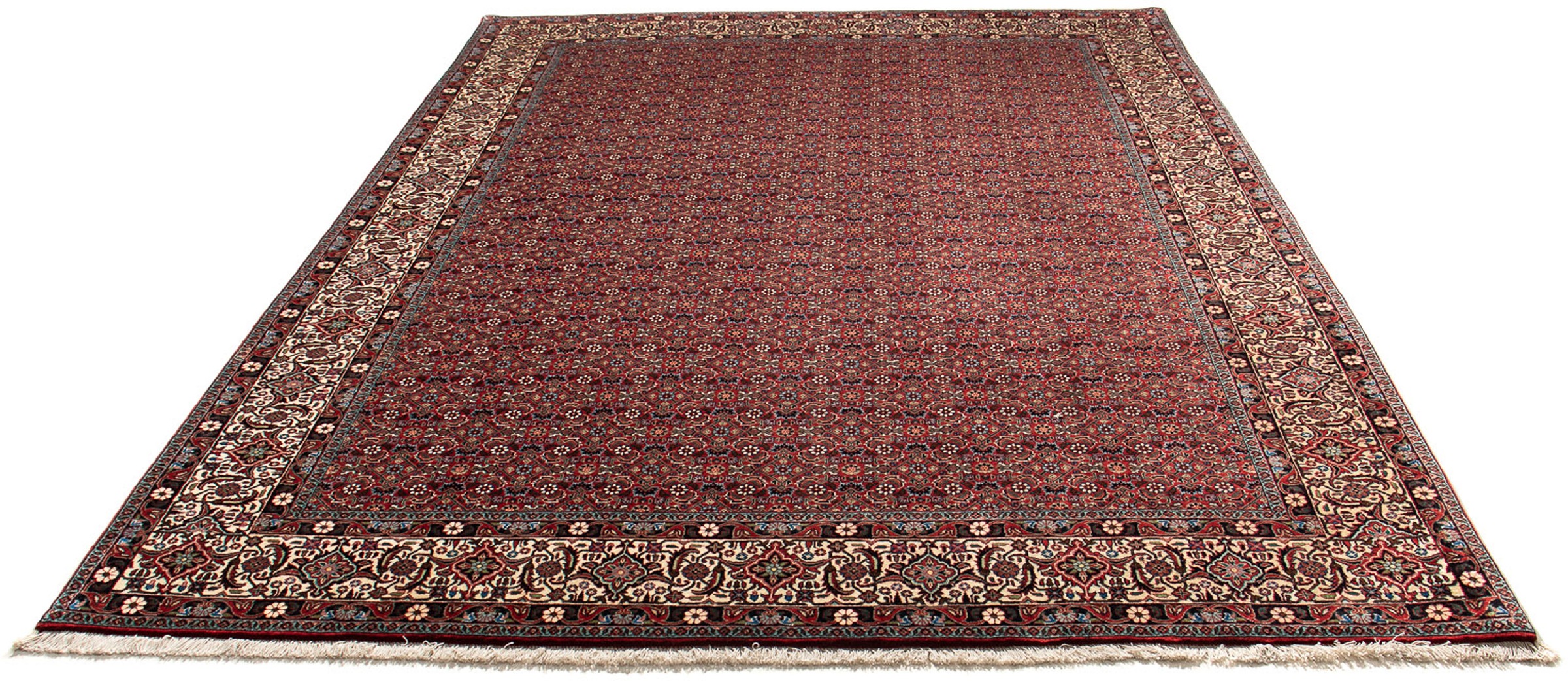 Image of morgenland Orientteppich »Perser - Bidjar - 290 x 203 cm - dunkelrot«, rechteckig, 15 mm Höhe, Wohnzimmer, Handgeknüpft, Einzelstück mit Zertifikat bei Ackermann Versand Schweiz