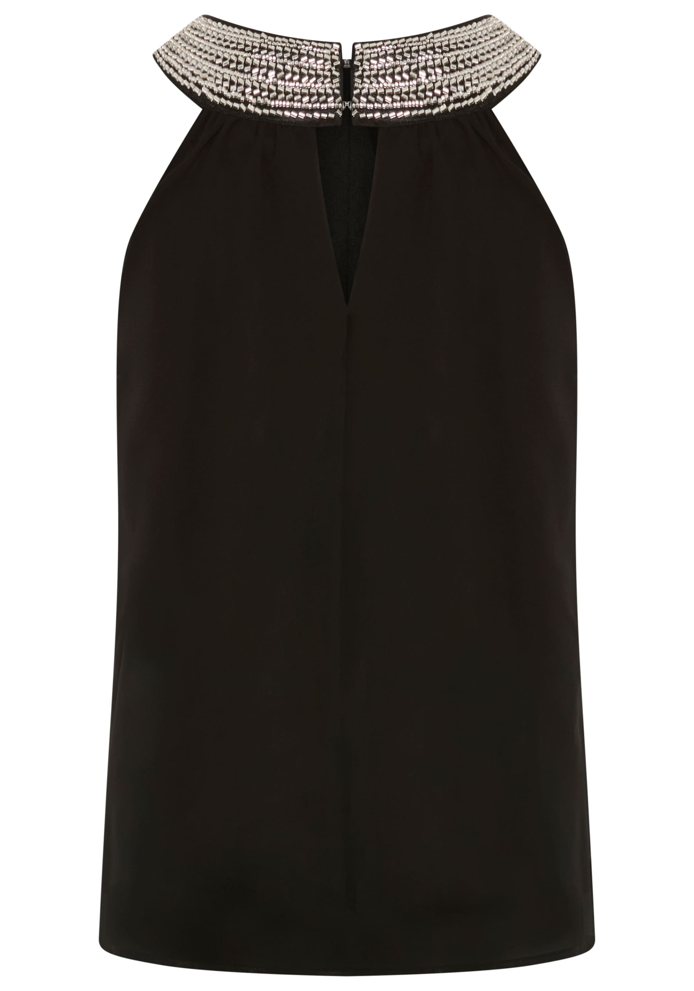 Laura Scott Blusentop mit Rundhalsausschnitt, A-Linie, hüftlange Schnittform