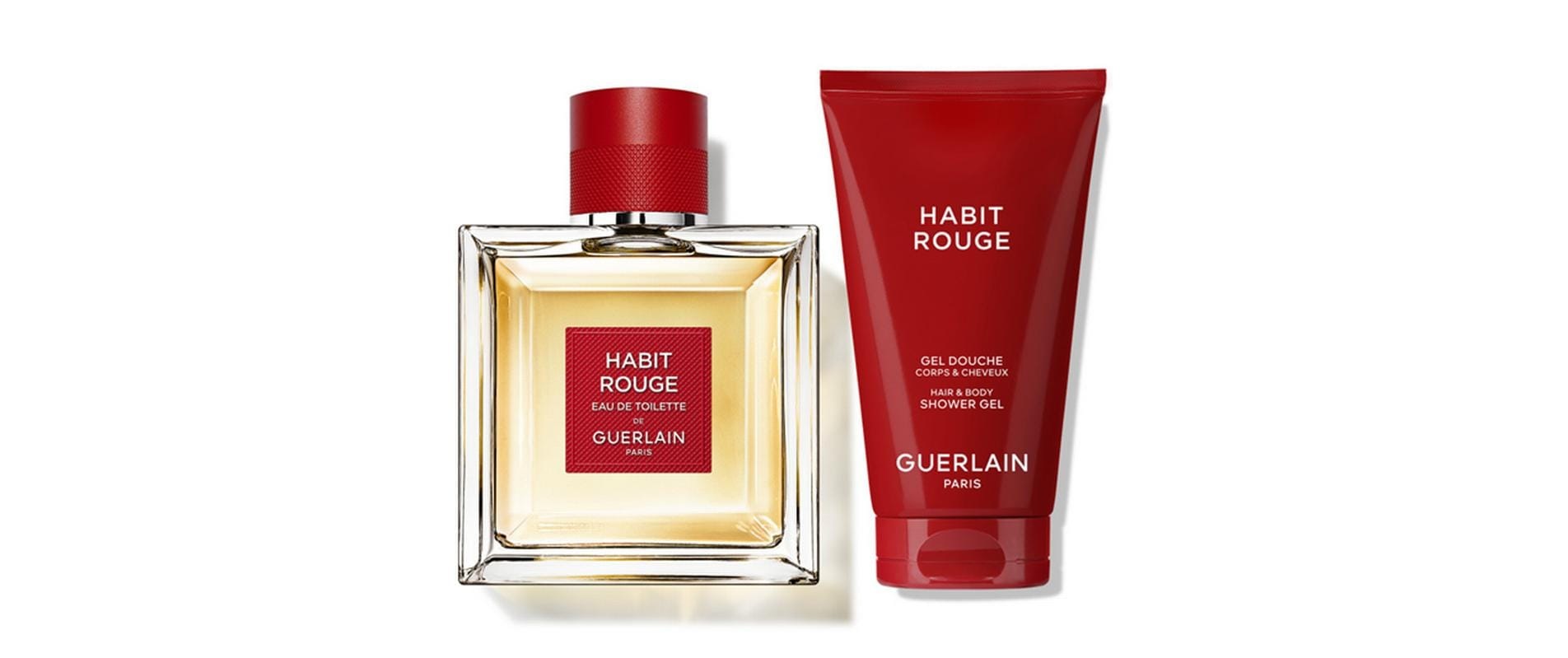 Image of GUERLAIN Eau de Toilette "Habit Rouge 100 ml + Gel"