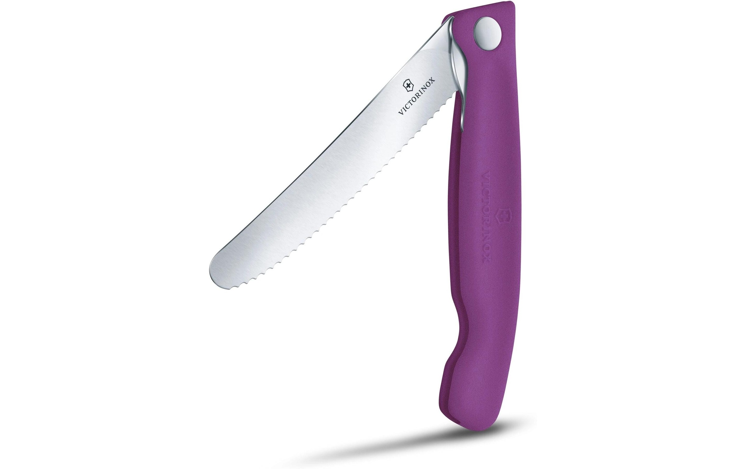 Victorinox Swiss Classic Purple 11cm Serrated Picnic Knife