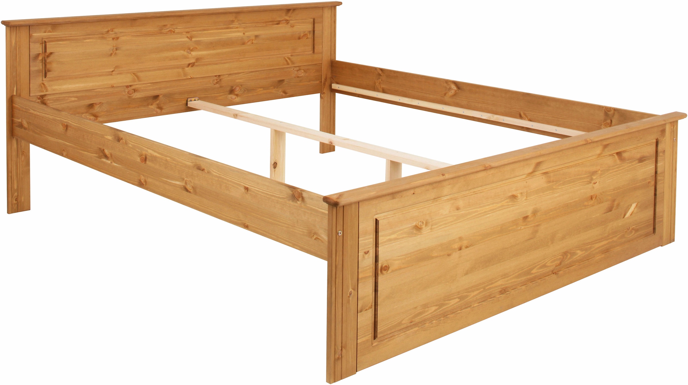 GOODproduct Schlafzimmer-Set »Hugo« Set, 4 Stk. tlg. Bett 180x200 cm, 5-trg Kleiderschrank und 2 Nachttische