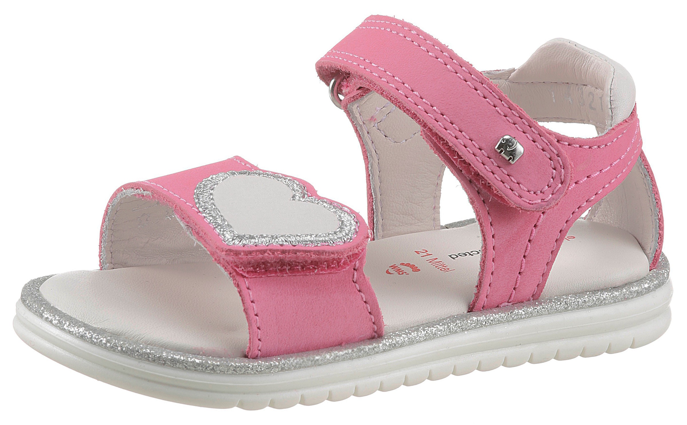 Image of ELEFANTEN Lauflernschuh »Fuhard Fulvia«, mit glitzerndem Herz bei Ackermann Versand Schweiz