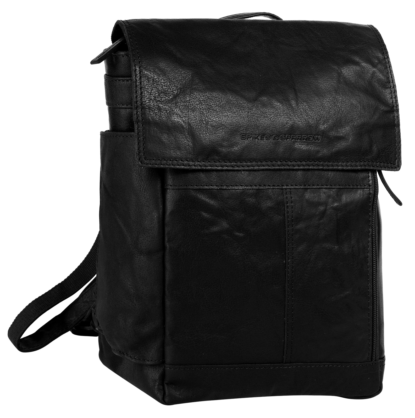 Spikes & Sparrow Laptoprucksack »SPIKES & SPARROW Herren, Damen echt Leder« echt Leder