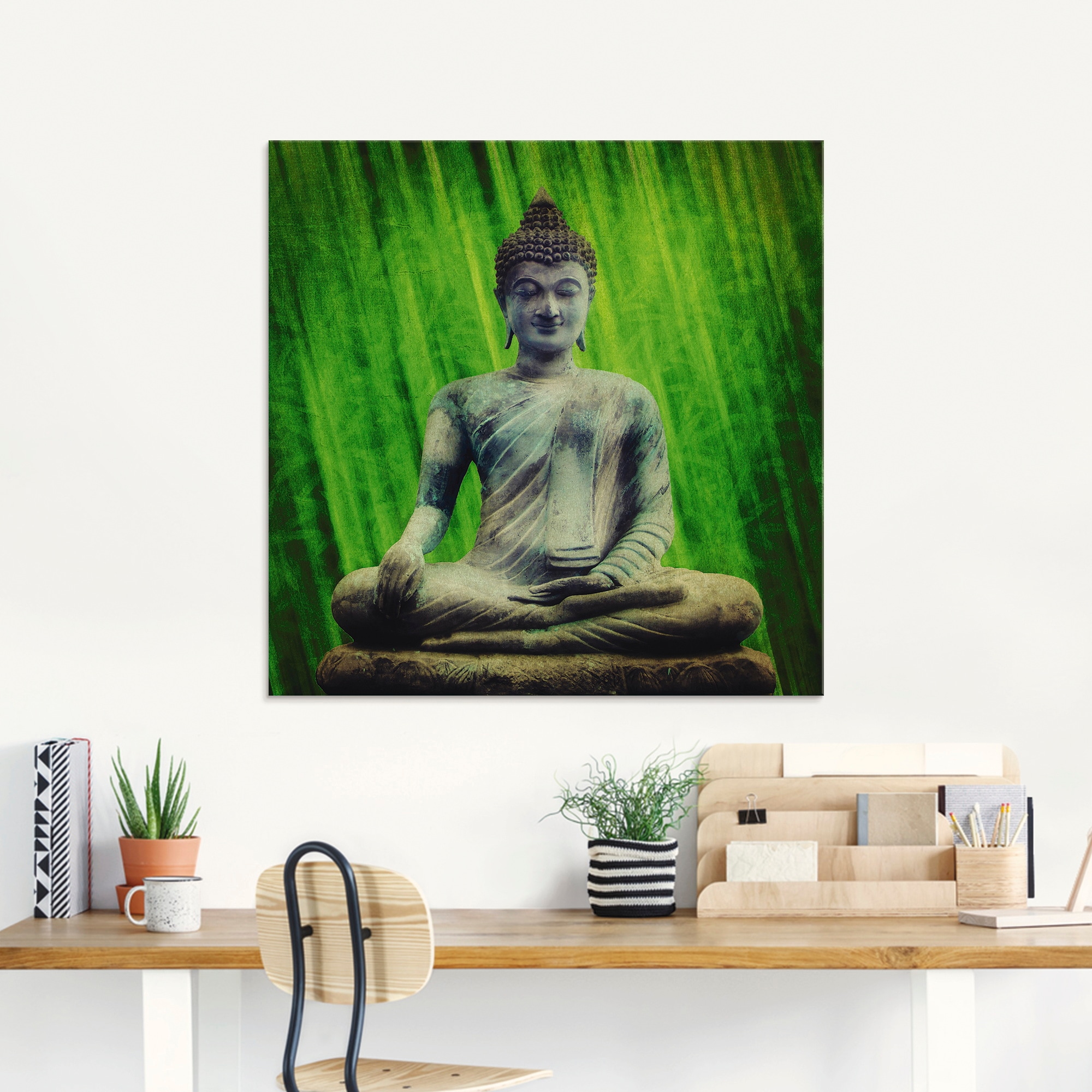 Artland Glasbild »Buddha«, Religion, (1 St.), in verschiedenen Grössen