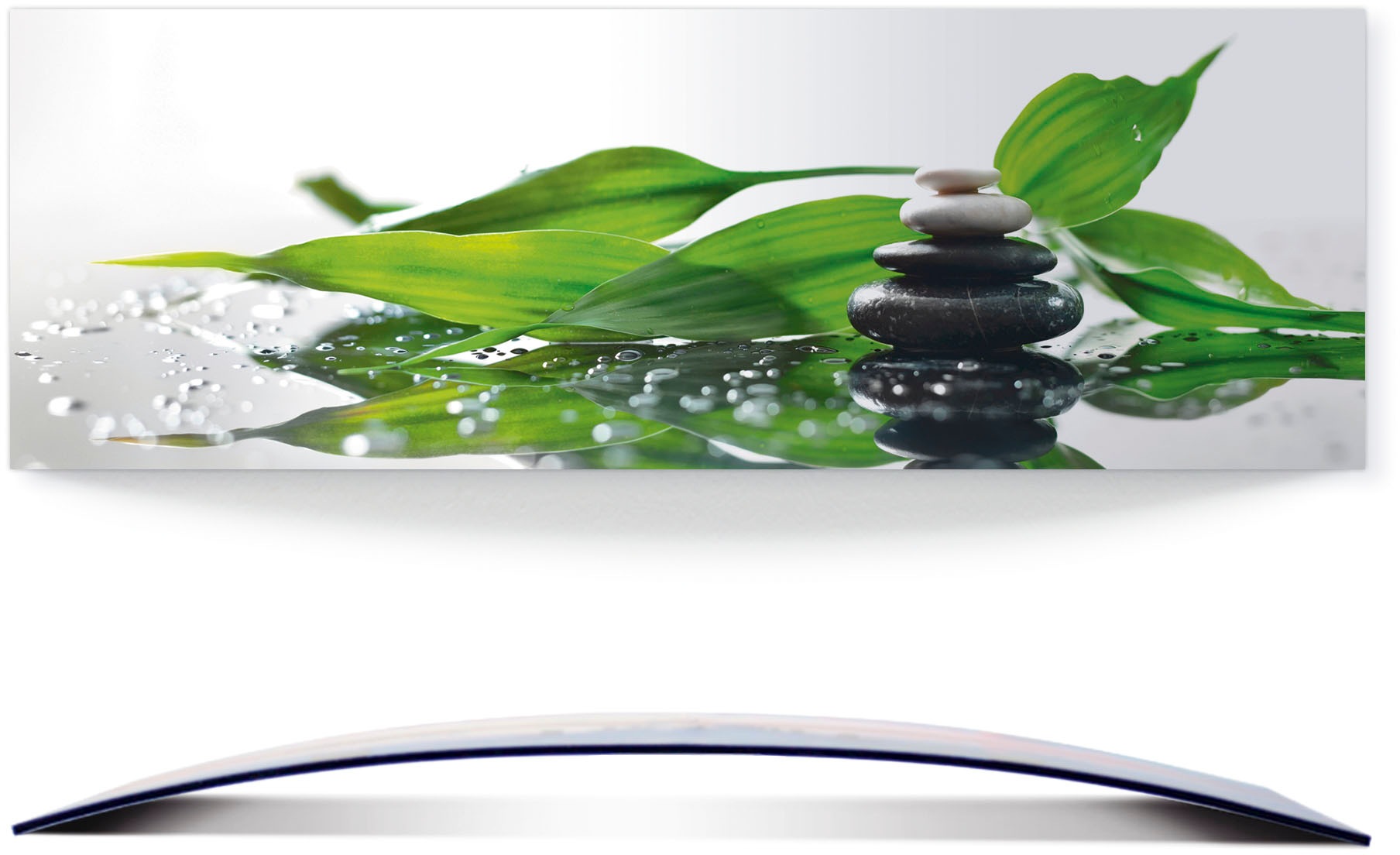 Image of Artland Wandbild »Spa mit Steinen und Bambus«, Zen, (1 St.), 3D Optik gebogen bei Ackermann Versand Schweiz