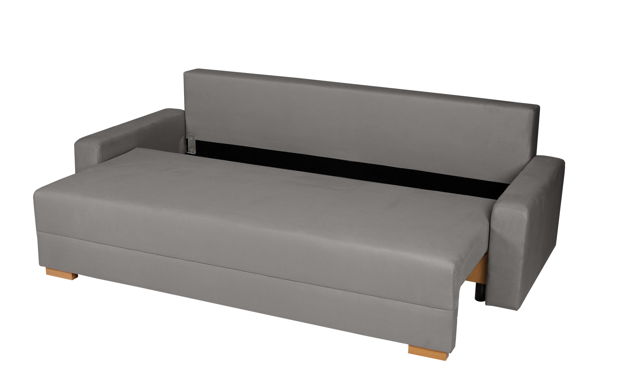 INOSIGN 3-places »SHERIDIAN Schlafsofa mit Bettkasten, in Feincord & Velvet« mit Wellenunterfederung, moderne Bezüge, B/H/T 225/94/80