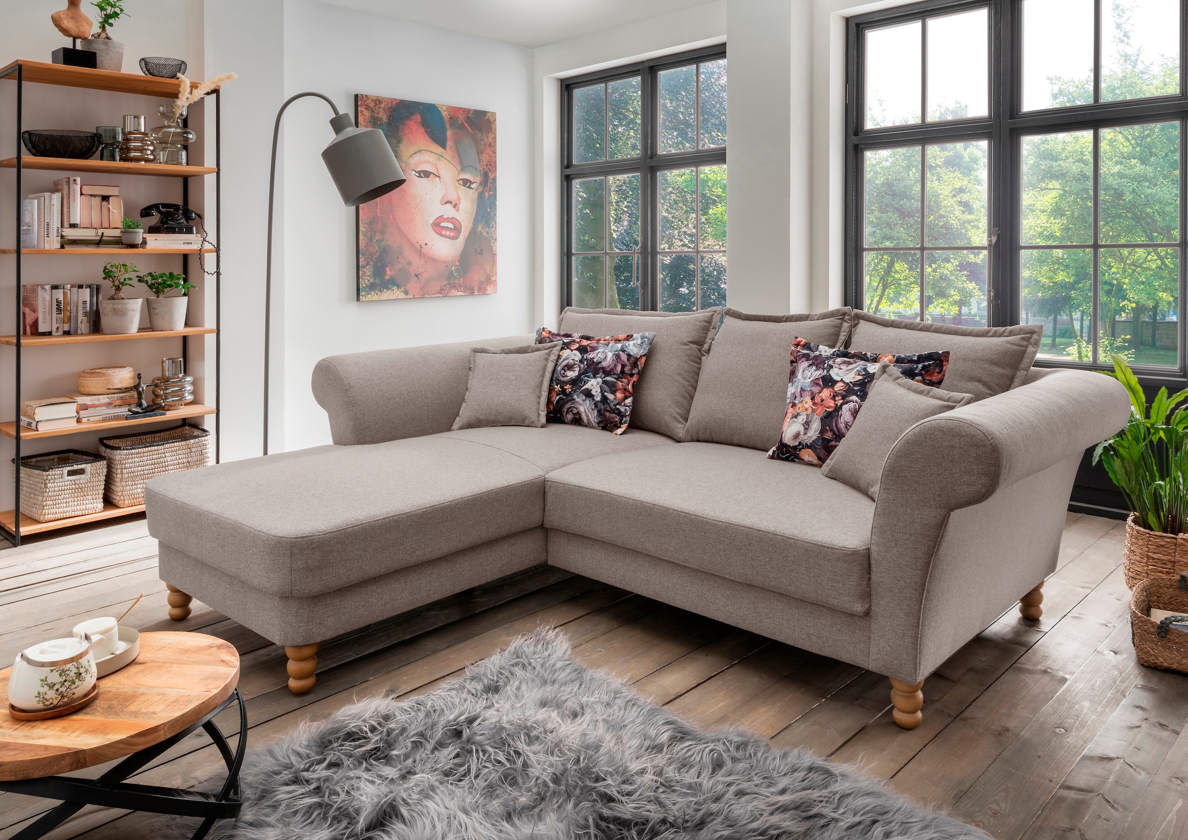 Home affaire Ecksofa »Tassilo Mega Polsterecke mit Kaltschaum im Sitz, bequem, L-Form«