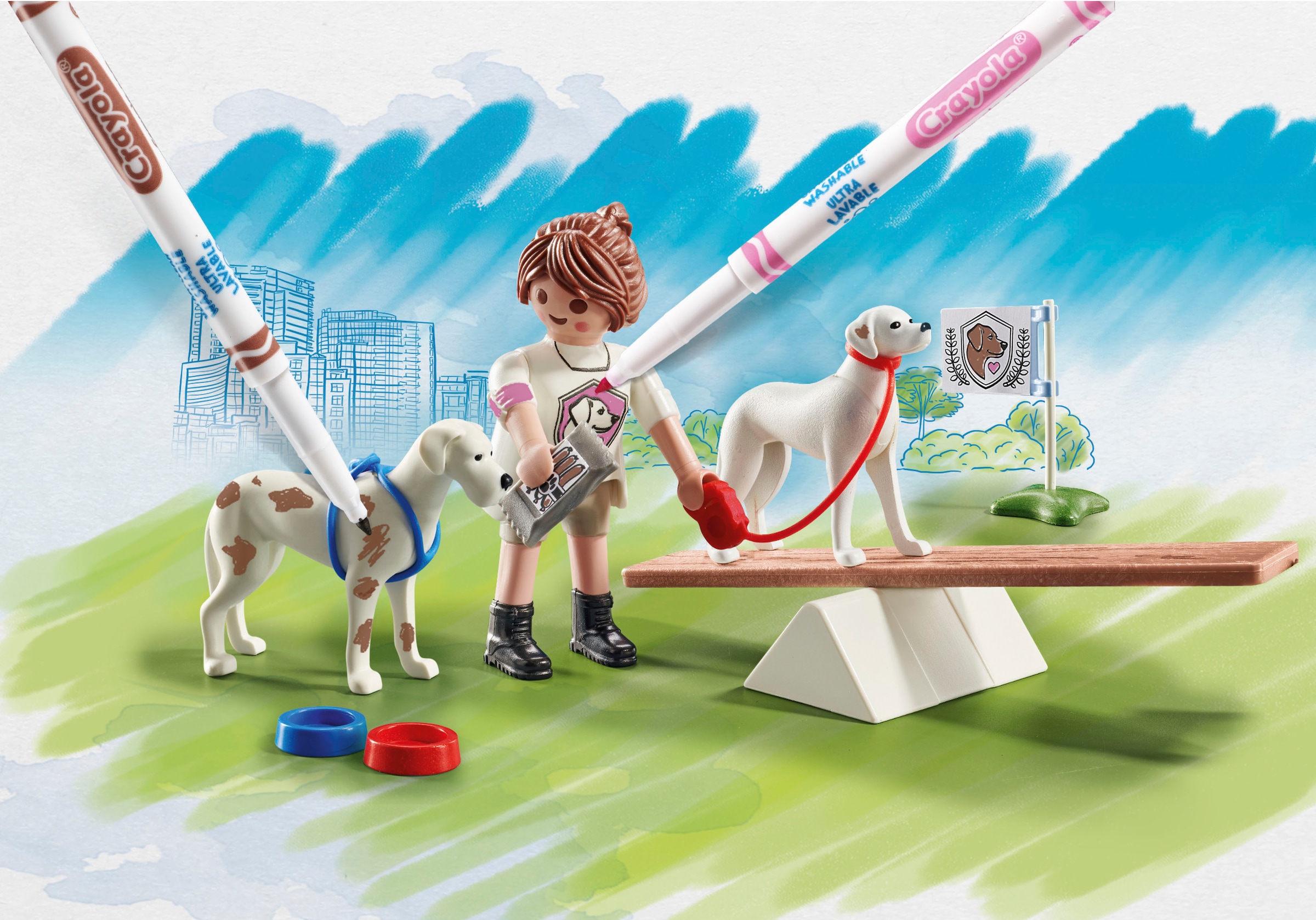 Playmobil® Konstruktions-Spielset »Hundetraining (71517), Color« Made in Europe