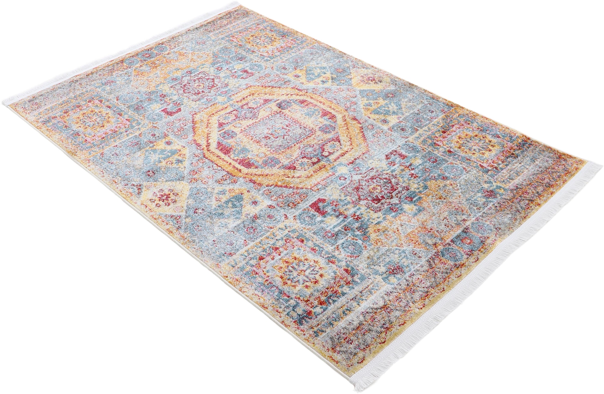 carpetfine Teppich »Helen«, rechteckig, 7 mm Höhe, Vintage Orient Look, Wohnzimmer