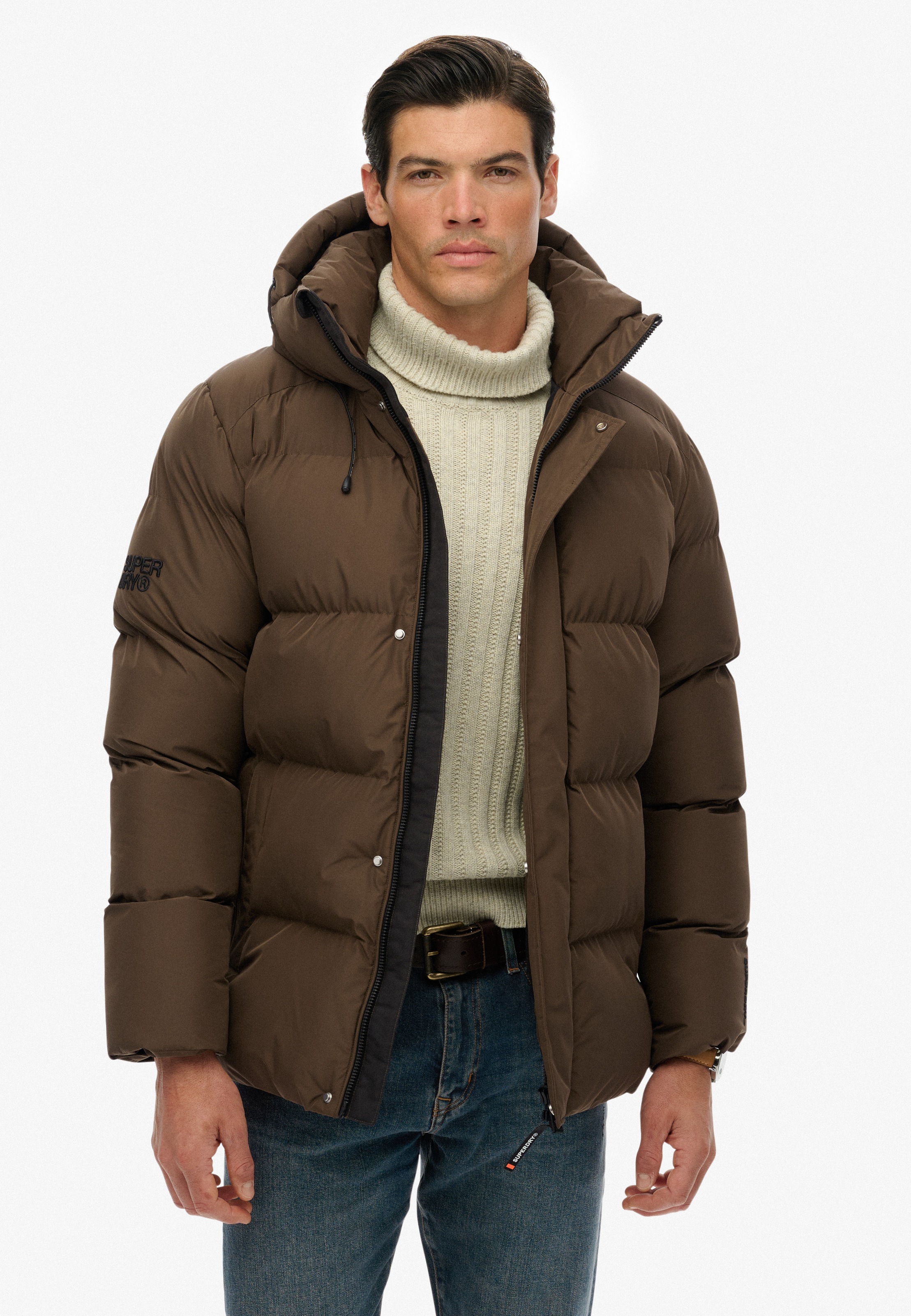 Superdry Veste matelassée »HOODED 5 BAFFLE SPORTS PUFFER« mit Kapuze Kunstfaser, relaxed fit