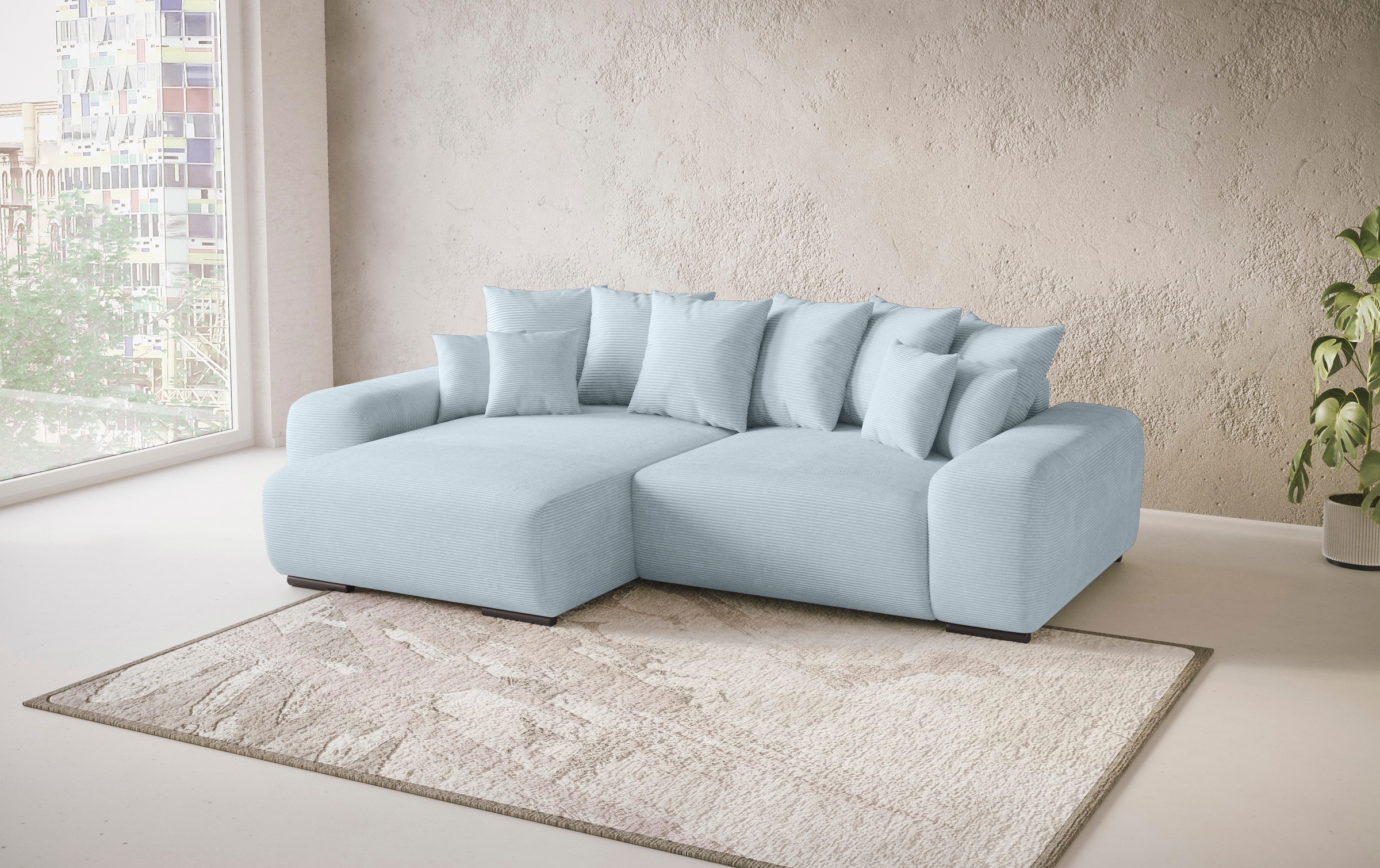 Mr. Couch Ecksofa »Sundance II, L-Form«, mit DuraSpring-Taschenfederkern bis 140 kg belastbar