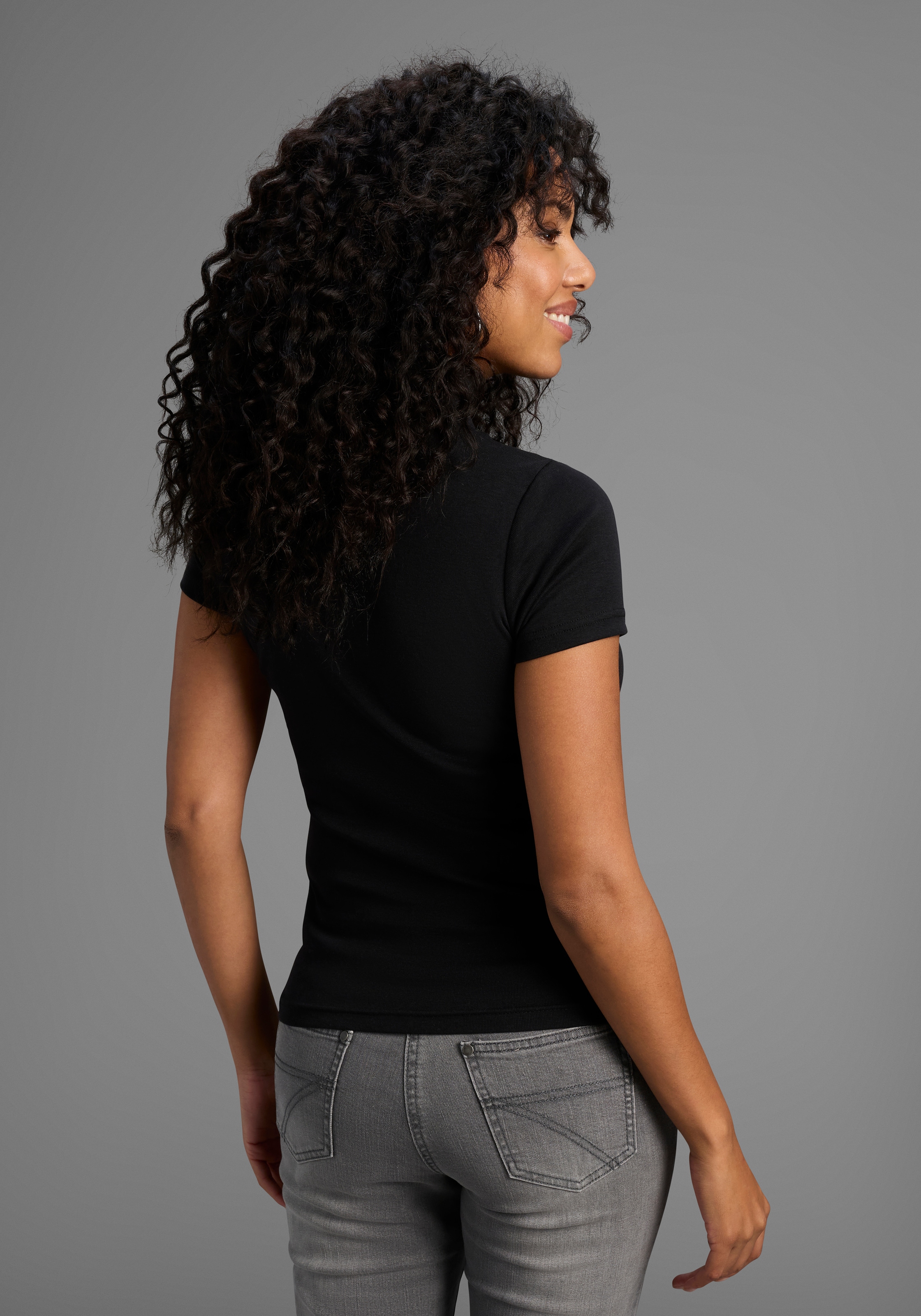 Flashlights T-shirt à col roulé 2er-Pack,  eng geschnitten,  aus elastischem Material,  im 2er-Pack