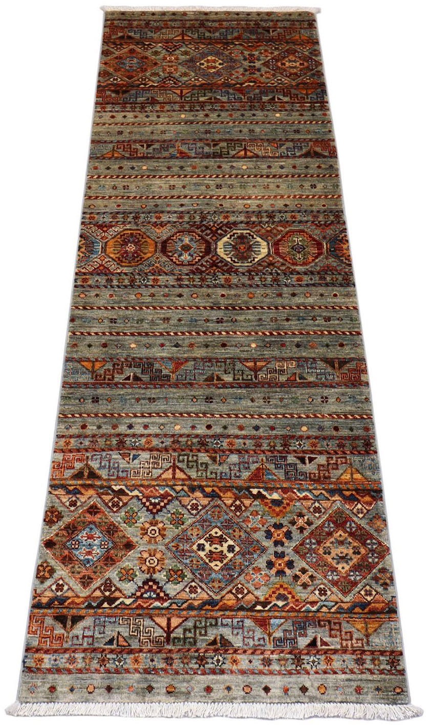 Image of morgenland Läufer »Ziegler Streifen Verde oliva 256 x 85 cm«, rechteckig, 0,6 mm Höhe, Handgeknüpft bei Ackermann Versand Schweiz