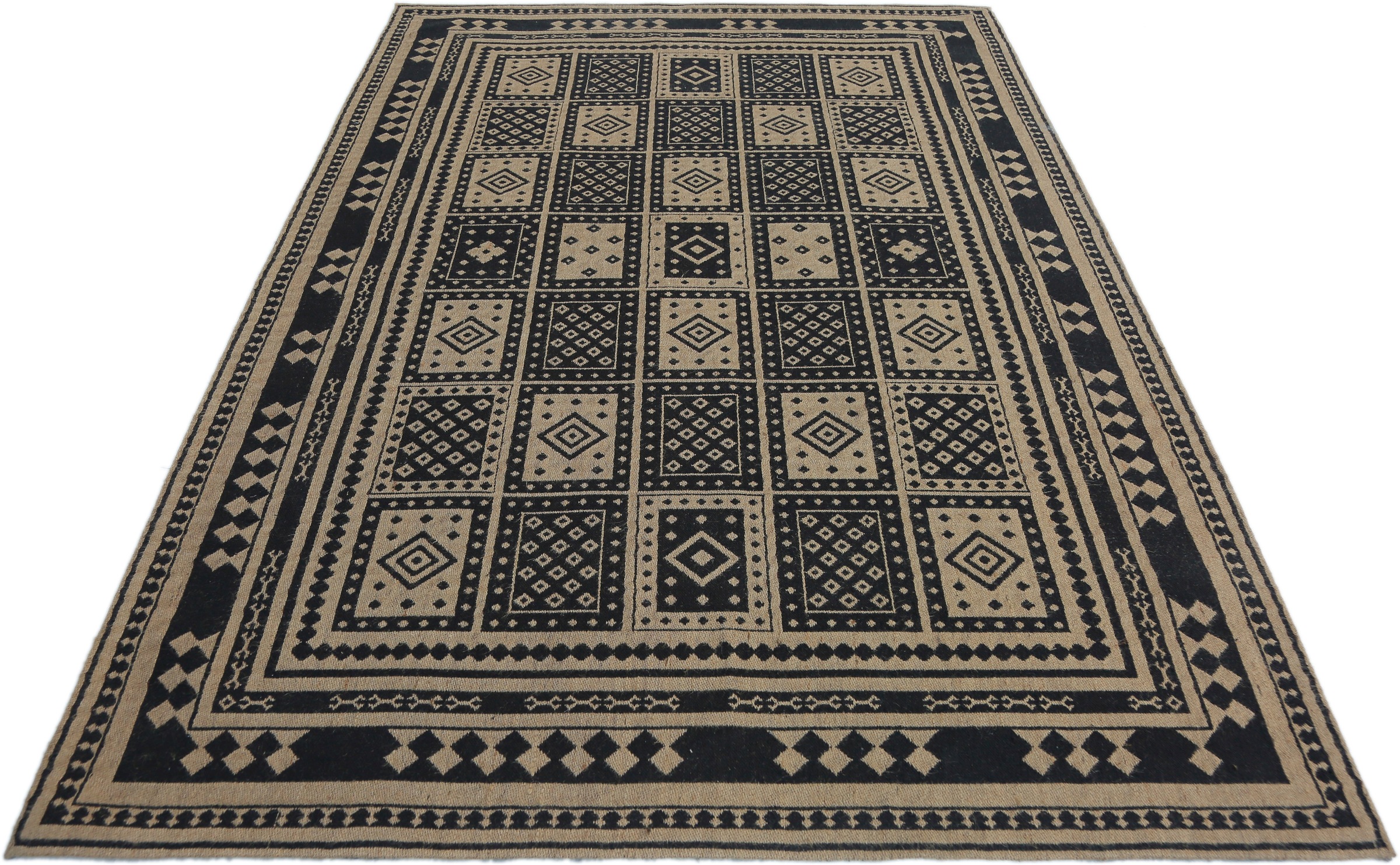 Image of DELAVITA Teppich »Alvar«, rechteckig, 12 mm Höhe, gewebt, weicher Flor, aus natürlichern Fasern: Jute und Baumwolle, Kurzflor, idealer Teppich für Wohnzimmer, Esszimmer & Schlafzimmer bei Ackermann Versand Schweiz