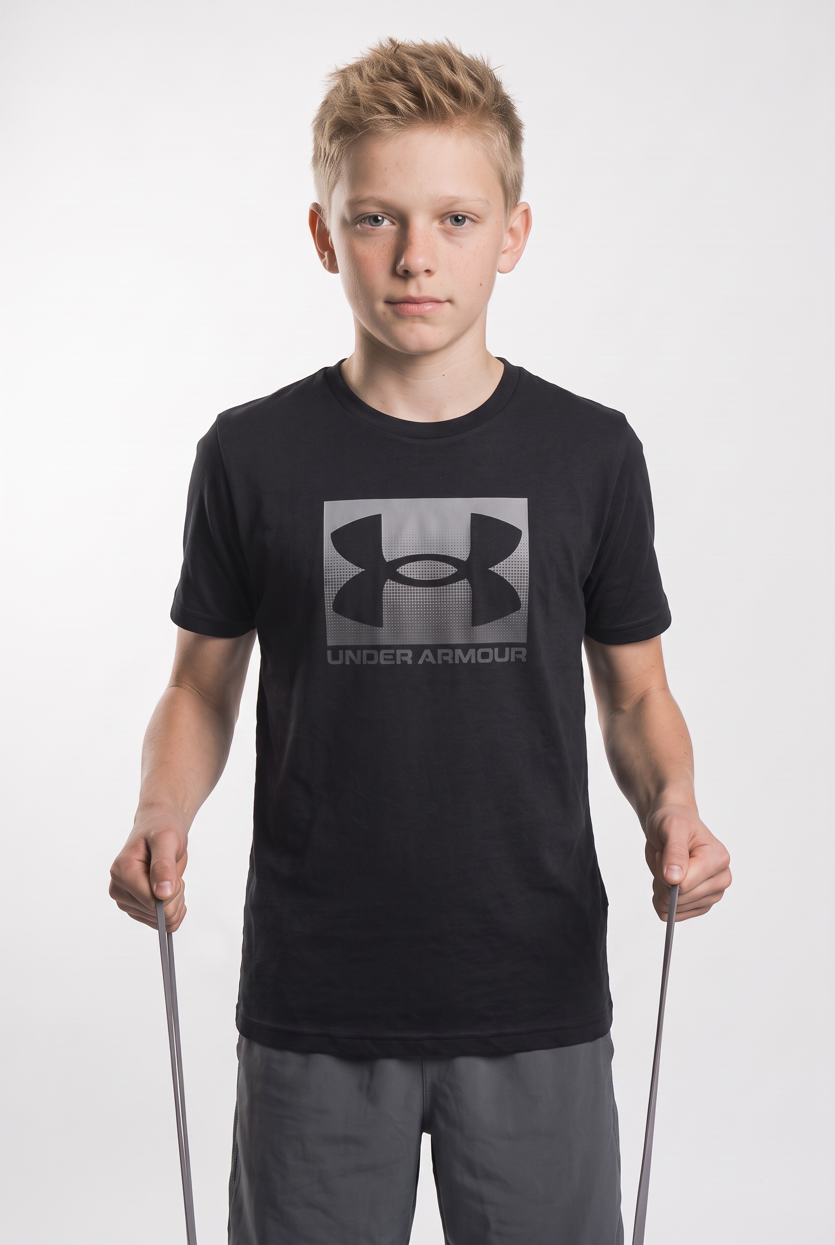 Image of Under Armour T-Shirt "UA B BOXED SPORTS UPDATE SS" Kurzarm, mit Rundhalsausschnitt, aus leichtem, weichem Material