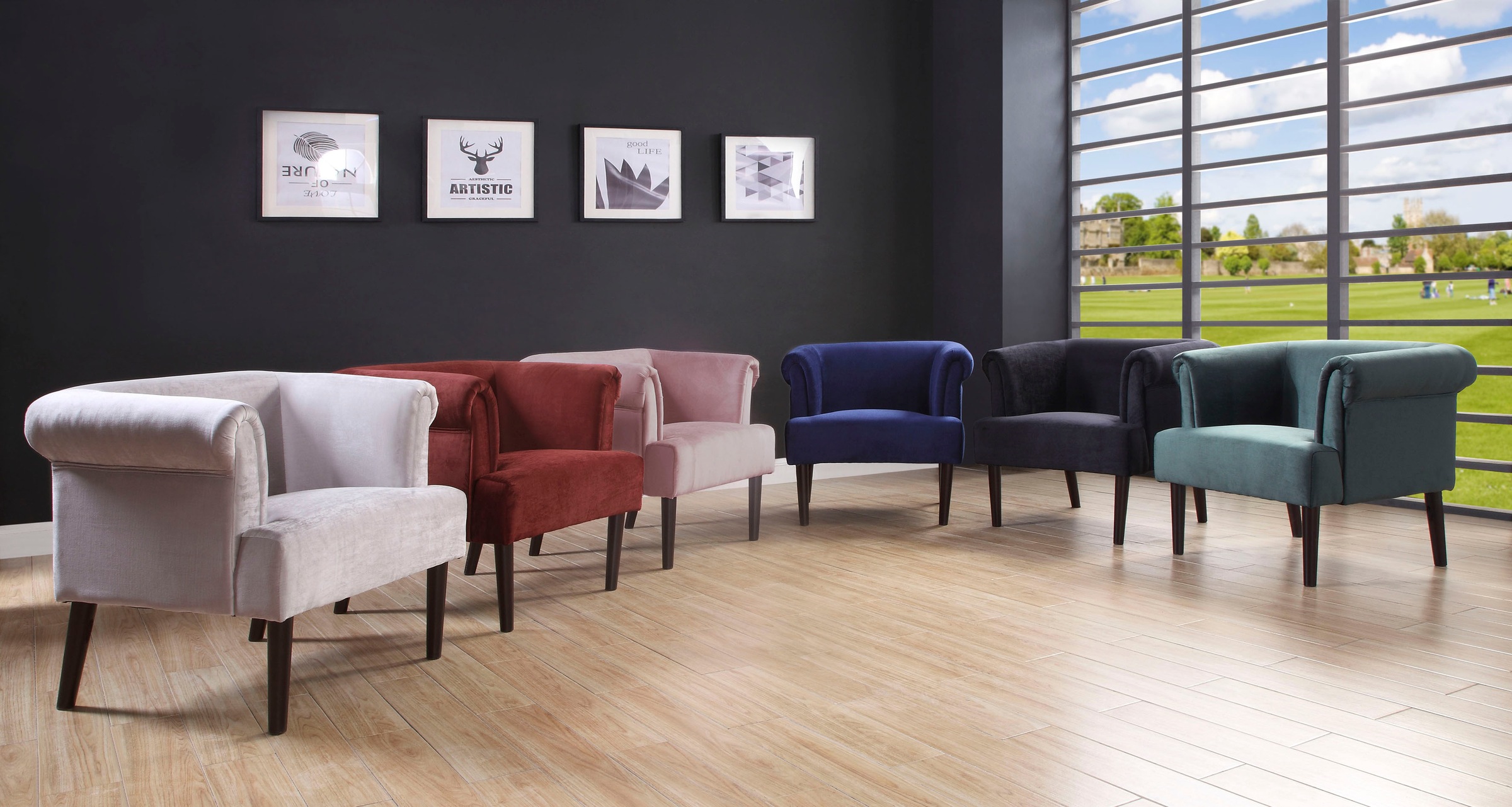 Image of ATLANTIC home collection Sessel, Loungesessel mit Wellenunterfederung bei Ackermann Versand Schweiz