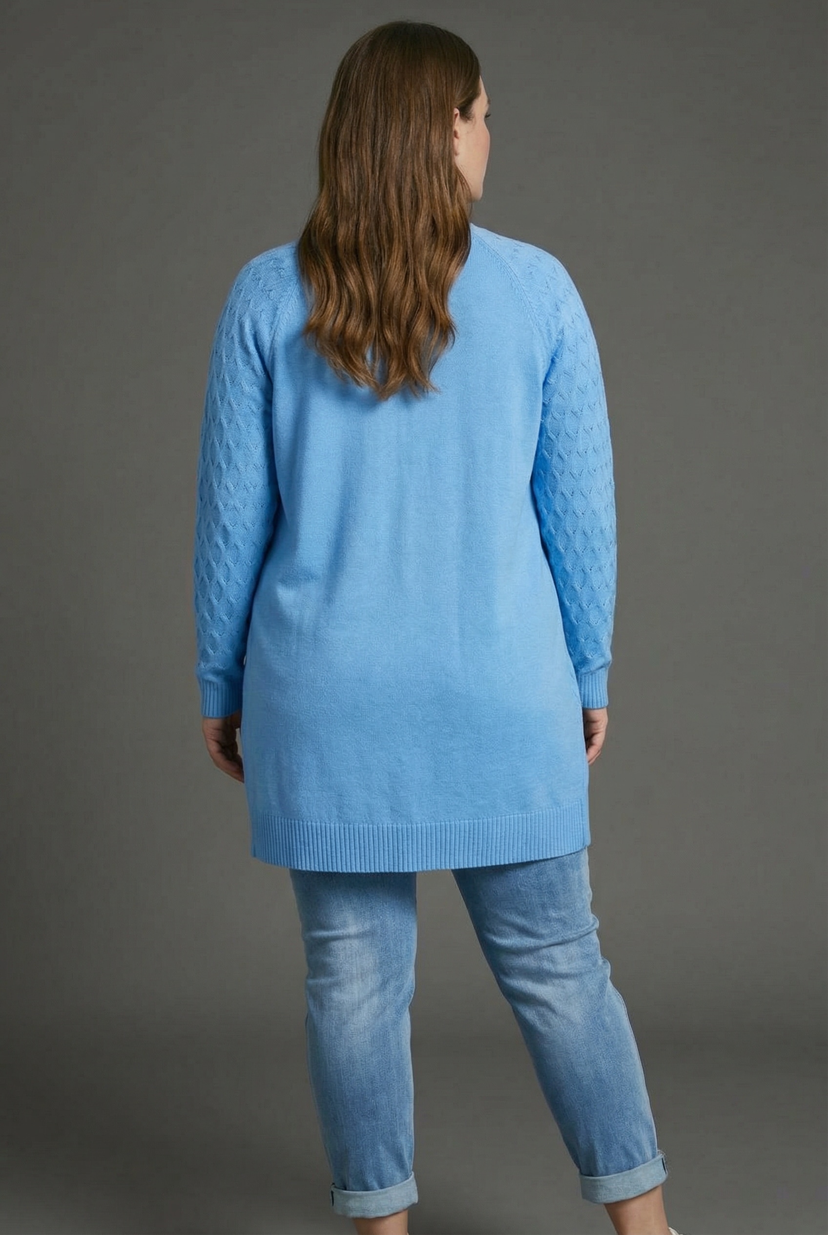 KangaROOS Cardigan casual Stil, bequeme Passform, mit Raglanärmeln, grosse Grössen