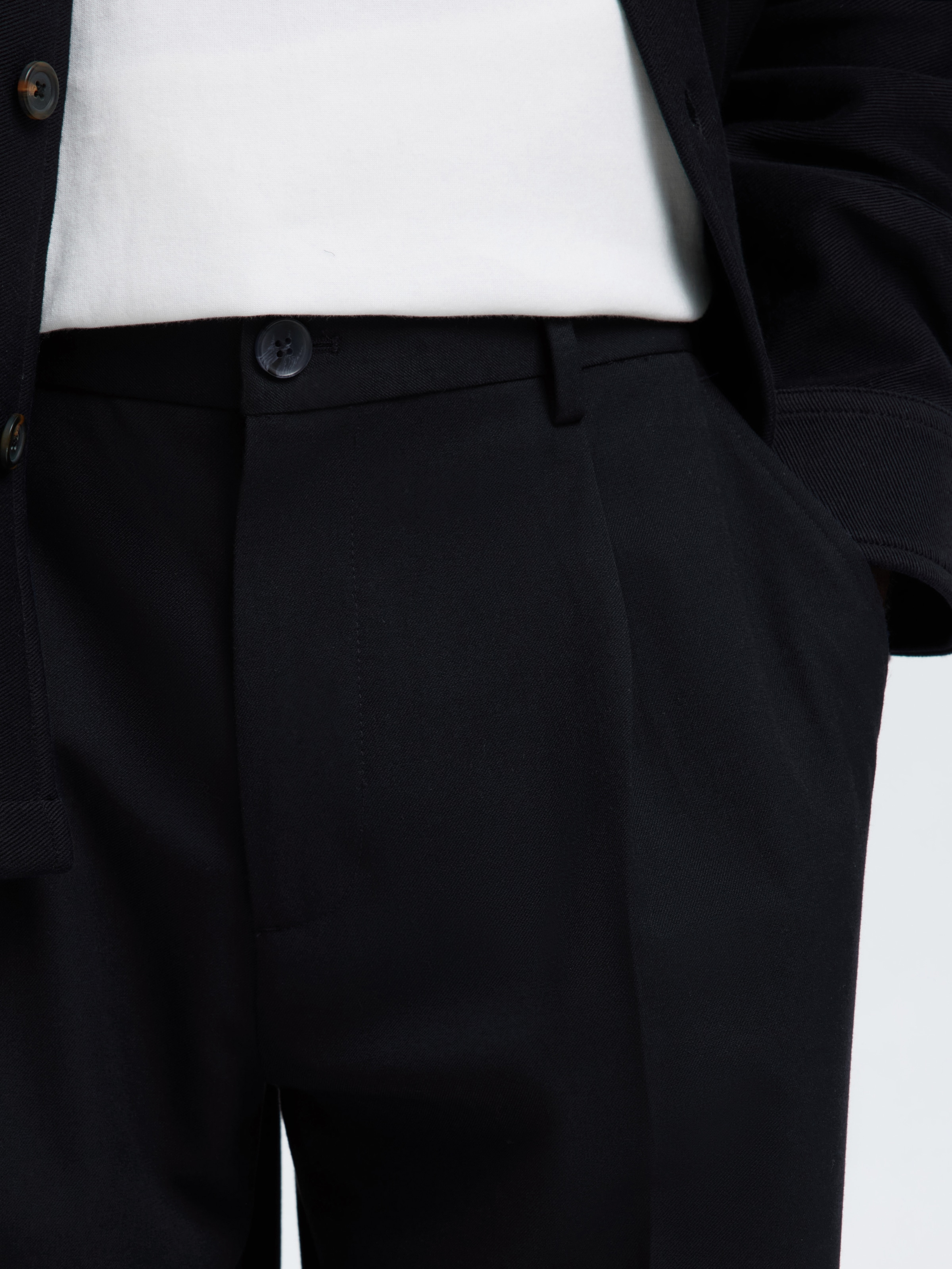 SELECTED Stoffhose »SLH220-LOOSE FINN FLEX PANTS NOOS«  Materialmix, locker geschnitten