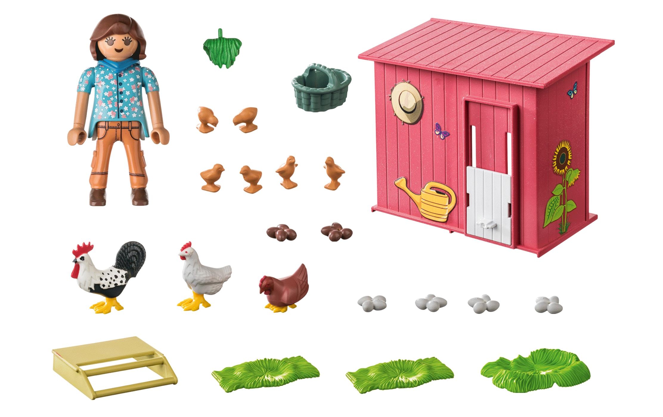 Playmobil® Spielbausteine »Country Hühner mit Küken 71308«