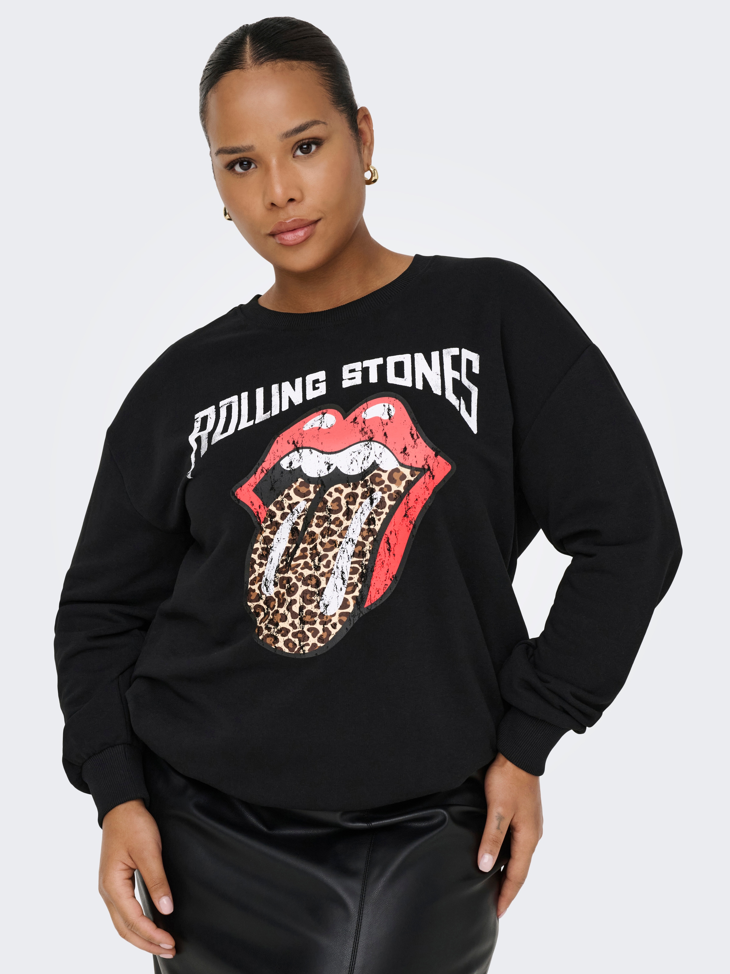 Image of ONLY CARMAKOMA Sweatshirt "CARROLLI L/S O-NECK SWEAT LC JRS"