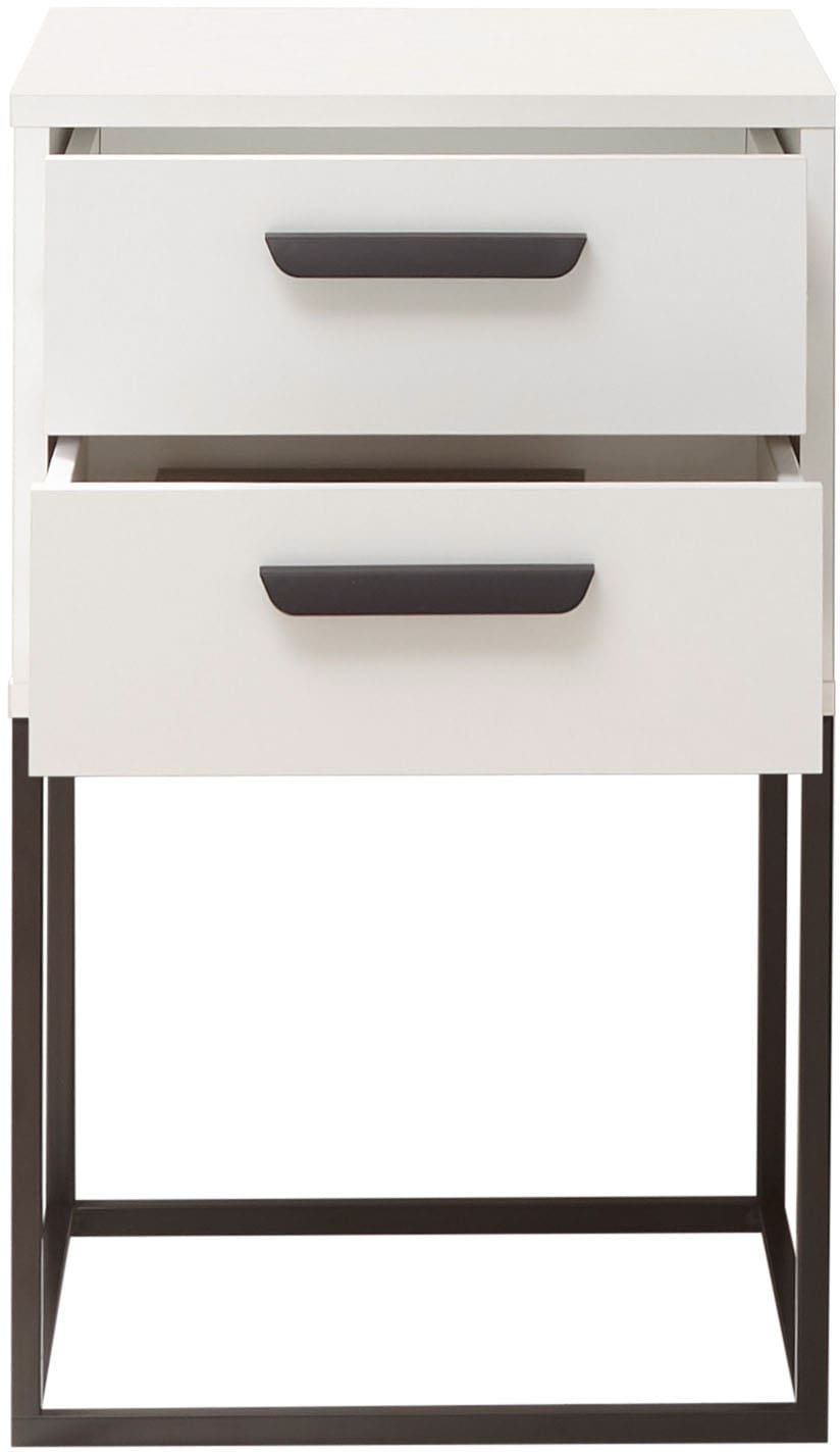 Schlafkontor Table de nuit »Suna Kommode, Nachttisch, Nachtschrank« auf Metallgestell