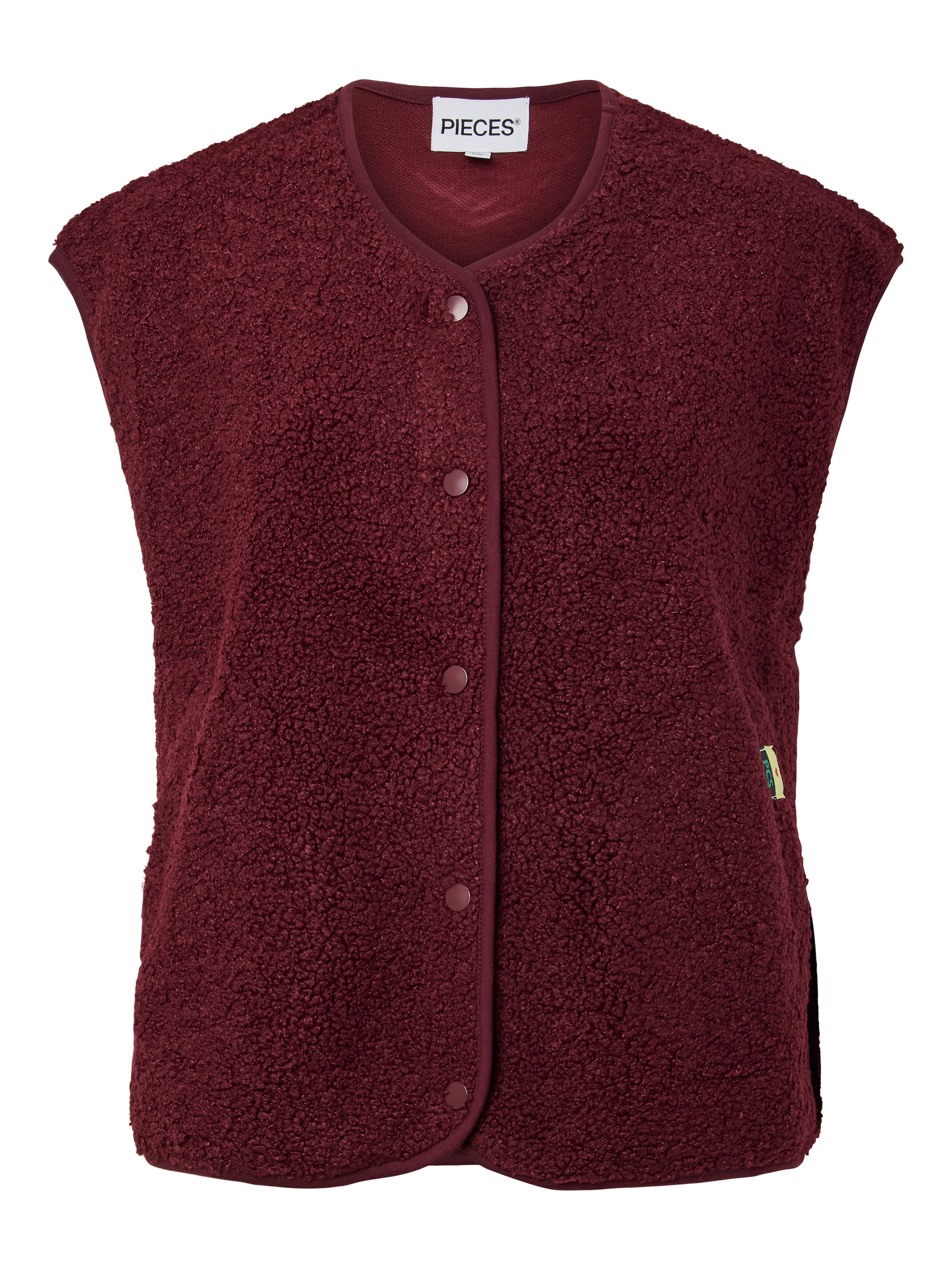 pieces Gilet en peluche »PCKATTY TEDDY VEST NOOS BC« Fibre synthétique, peluche