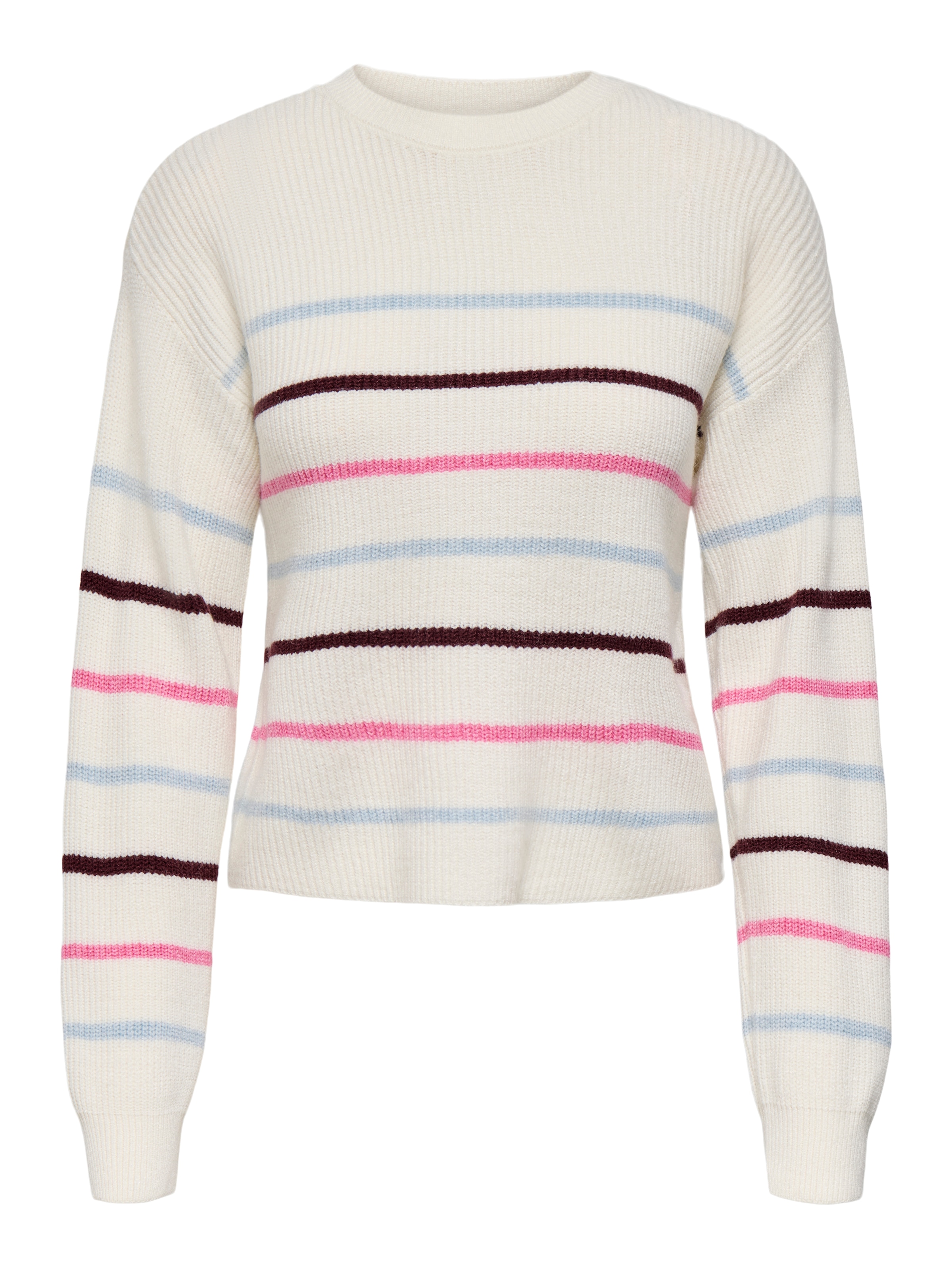 ONLY Strickpullover »ONLIBI LS STRIPE O-NECK CC KNT«
